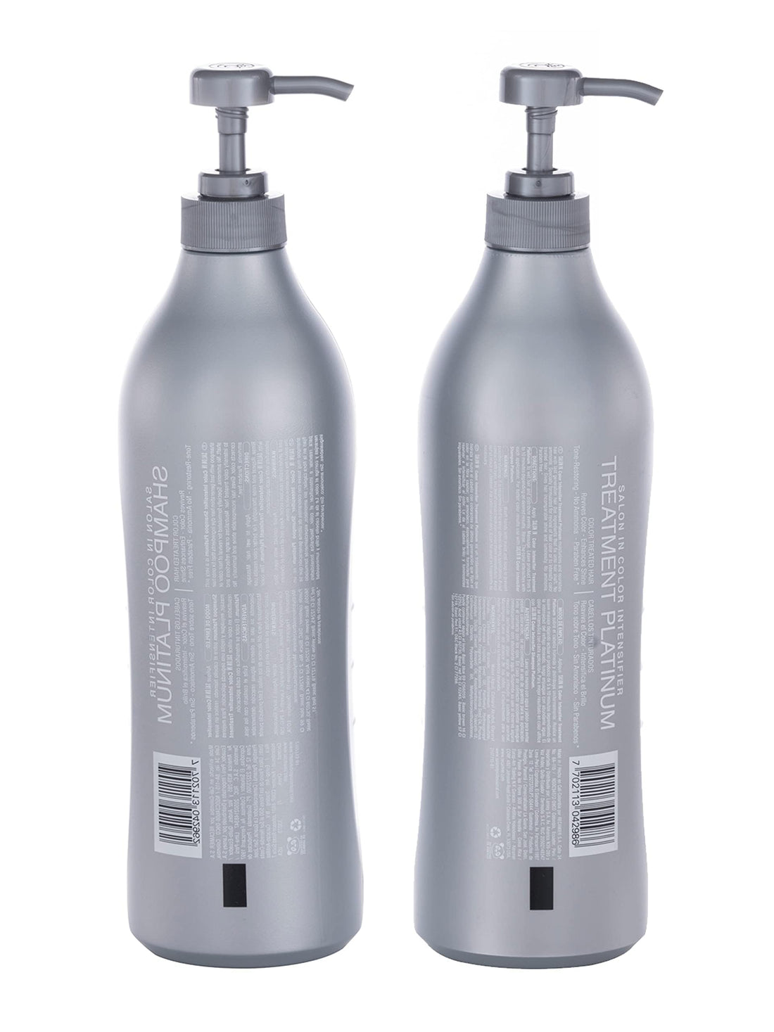 Recamier Professional Salon In +Pro Color Intensifier Hair Platinum Kit Shampoo and Treatment - Kit Tratamiento y Shampoo Intensificador de Color Platino para cabello