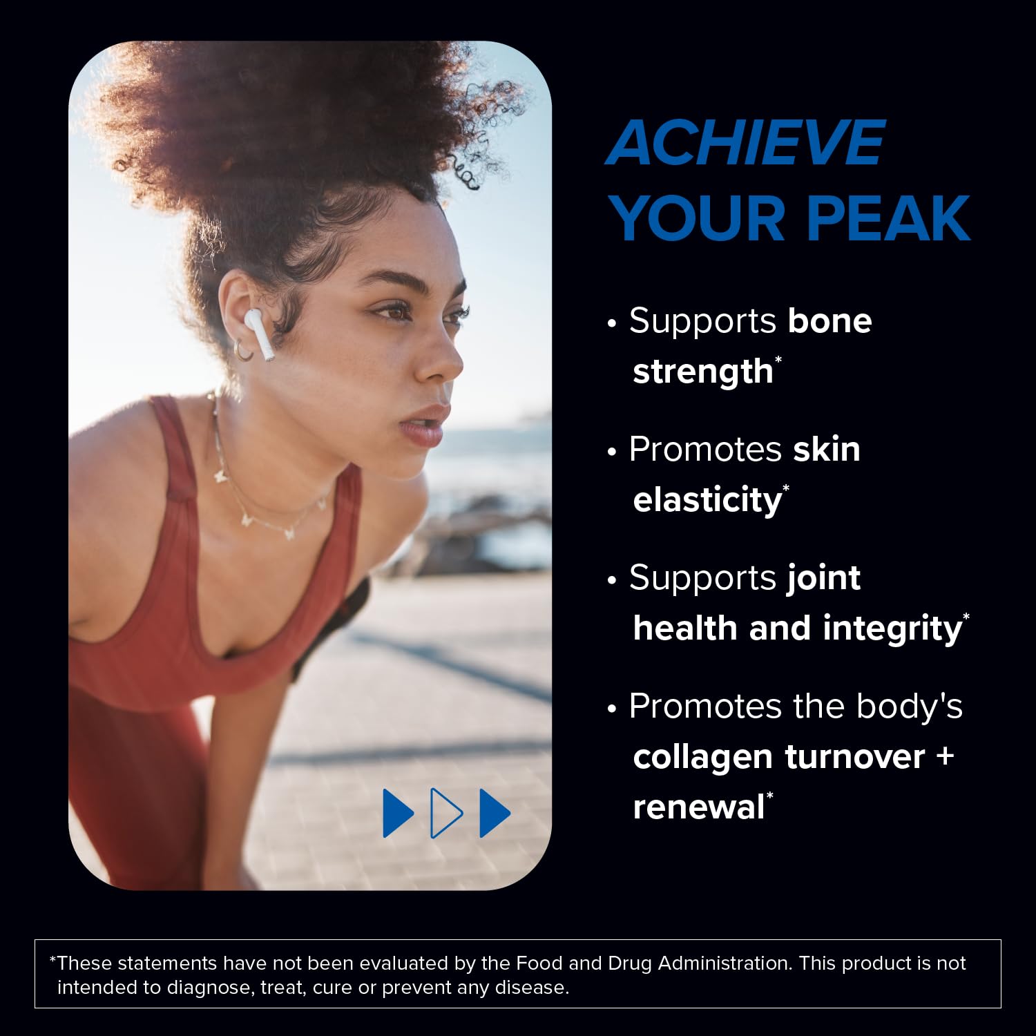 Designs for Sport Collagen Complex - NSF Certified for Sport Collagen Peptides Powder - Collagen for Joints, Bone Strength, Skin Elasticity (13.8 oz)