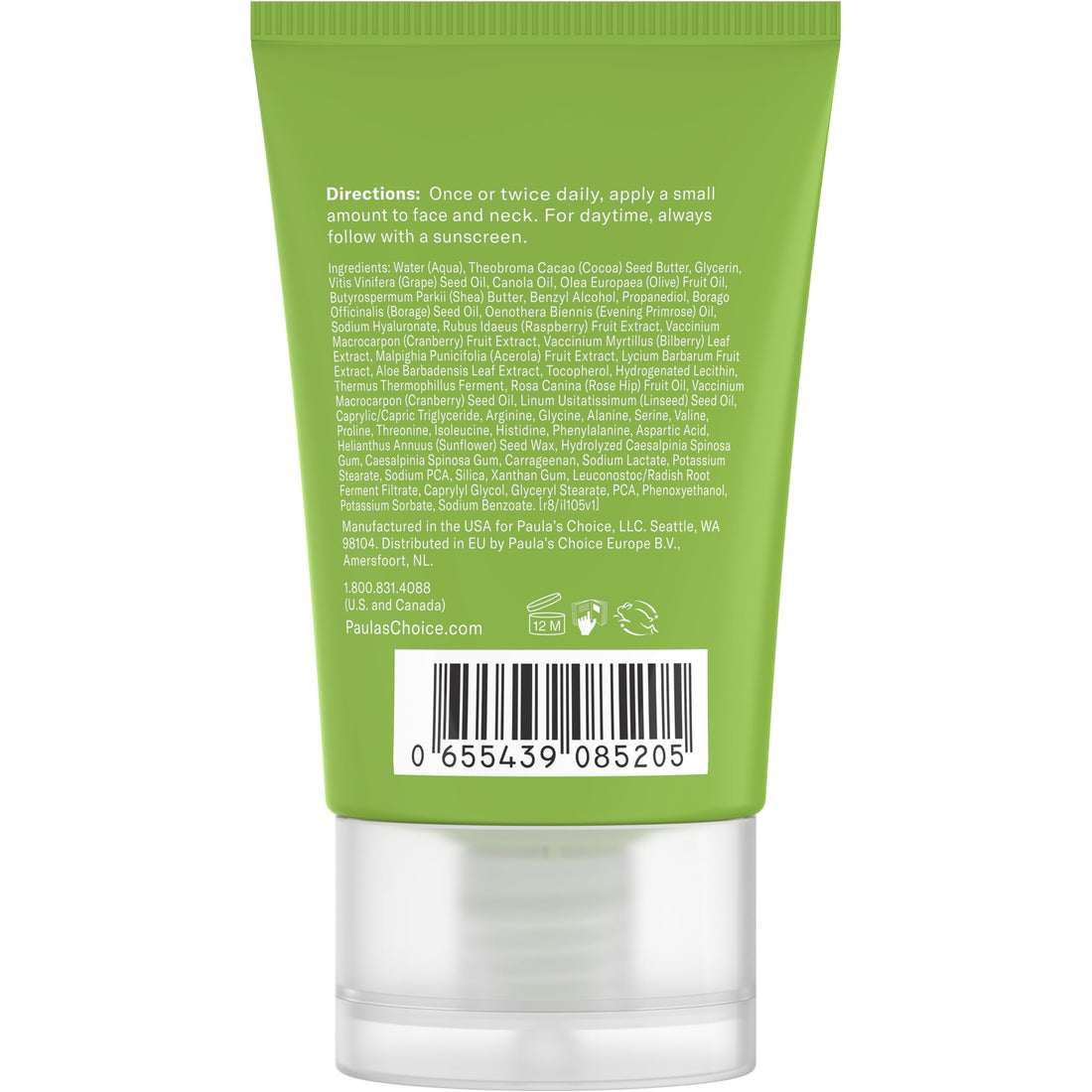 Paula's Choice EARTH SOURCED Antioxidant Enriched Natural Moisturizer with Shea Butter & Vitamin E, 98% Natural & Fragrance Free, 2 Ounce