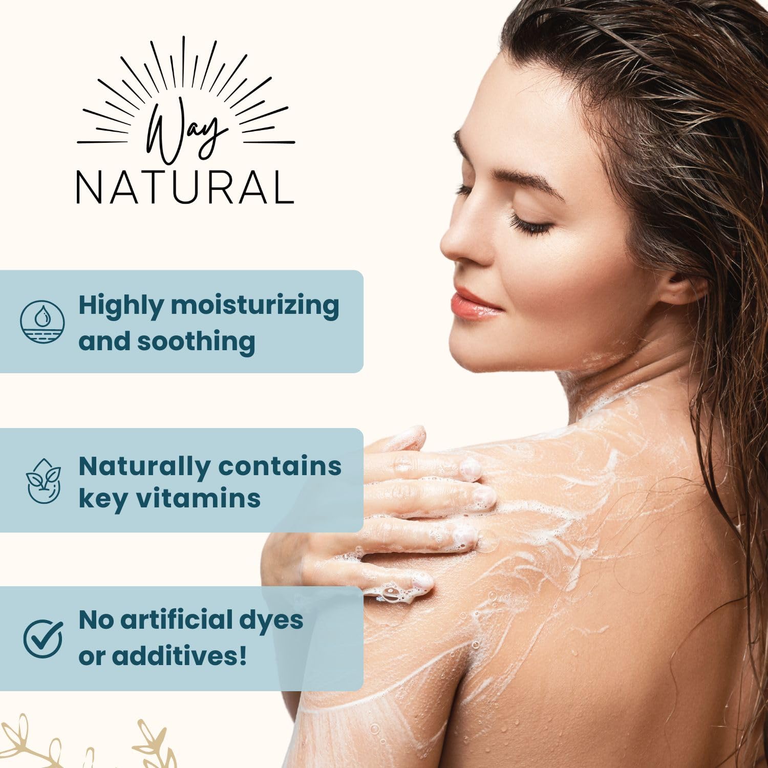 Way Natural Goat Milk Soap Bar - Unscented Bar Soap for Men, Women & Kids - Natural, Handmade w/Real Milk - Dry, Sensitive Skin, Hands/Body - Premium, Gentle, No Dyes - (1, Large, 5oz)