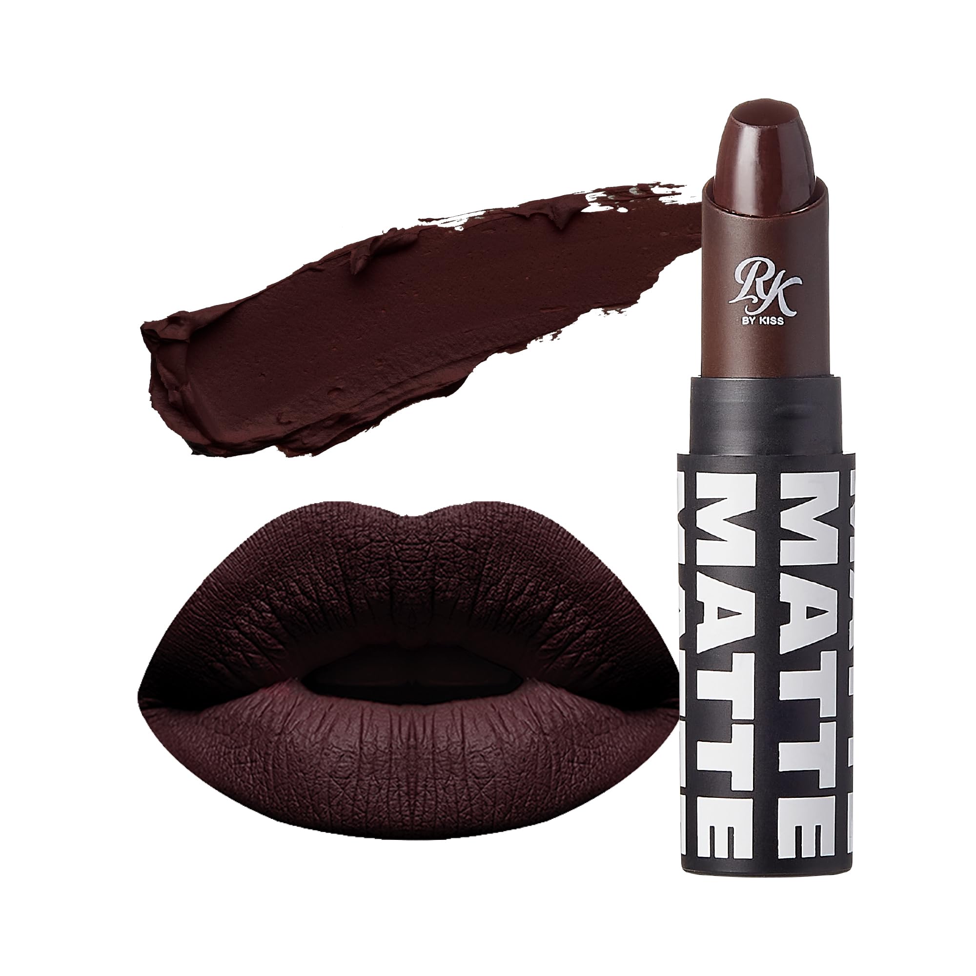 Ruby Kisses Ultra Matte Super Rich Lipstick 3.5g/0.12oz (RMLS13 DARK PLUM SCENE)