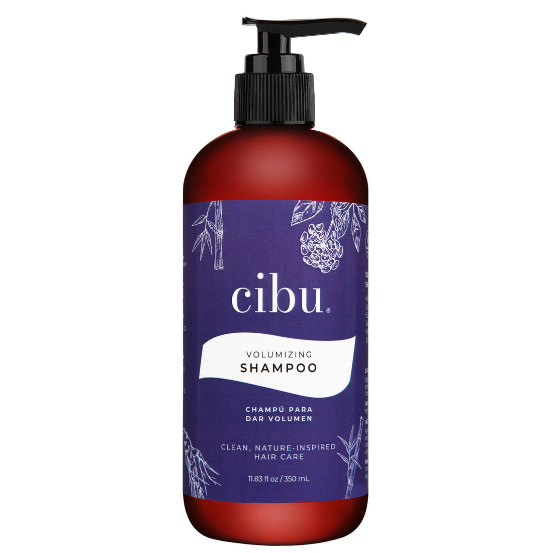 Cibu Volumizing Shampoo for Fine Thin Hair - Hair Thickening Shampoo for Women and Men - Anti Breakage and Nutrient Rich - 11.83oz