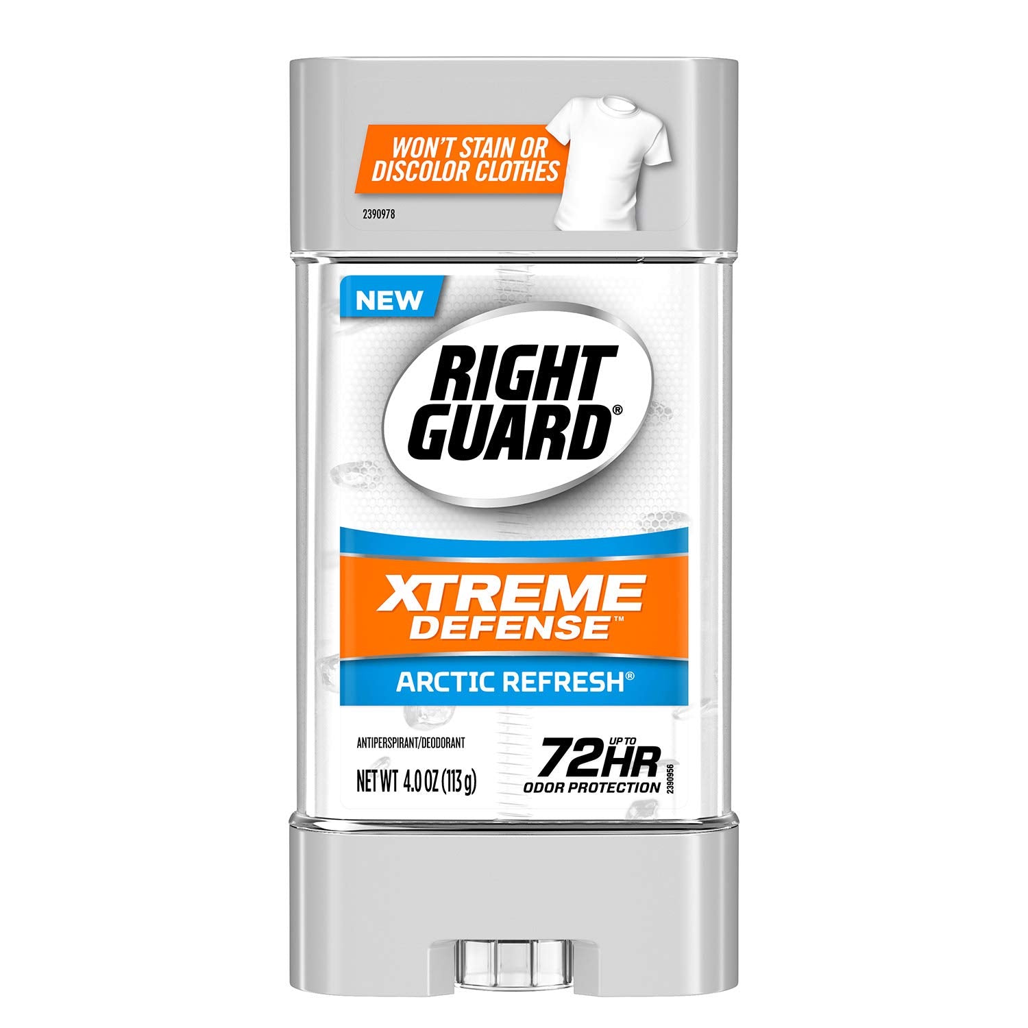 Right Guard Total Defense Power Gel Anti-Perspirant Deodorant, Artic Refresh, 4-Ounce Tube (Pack of 6)