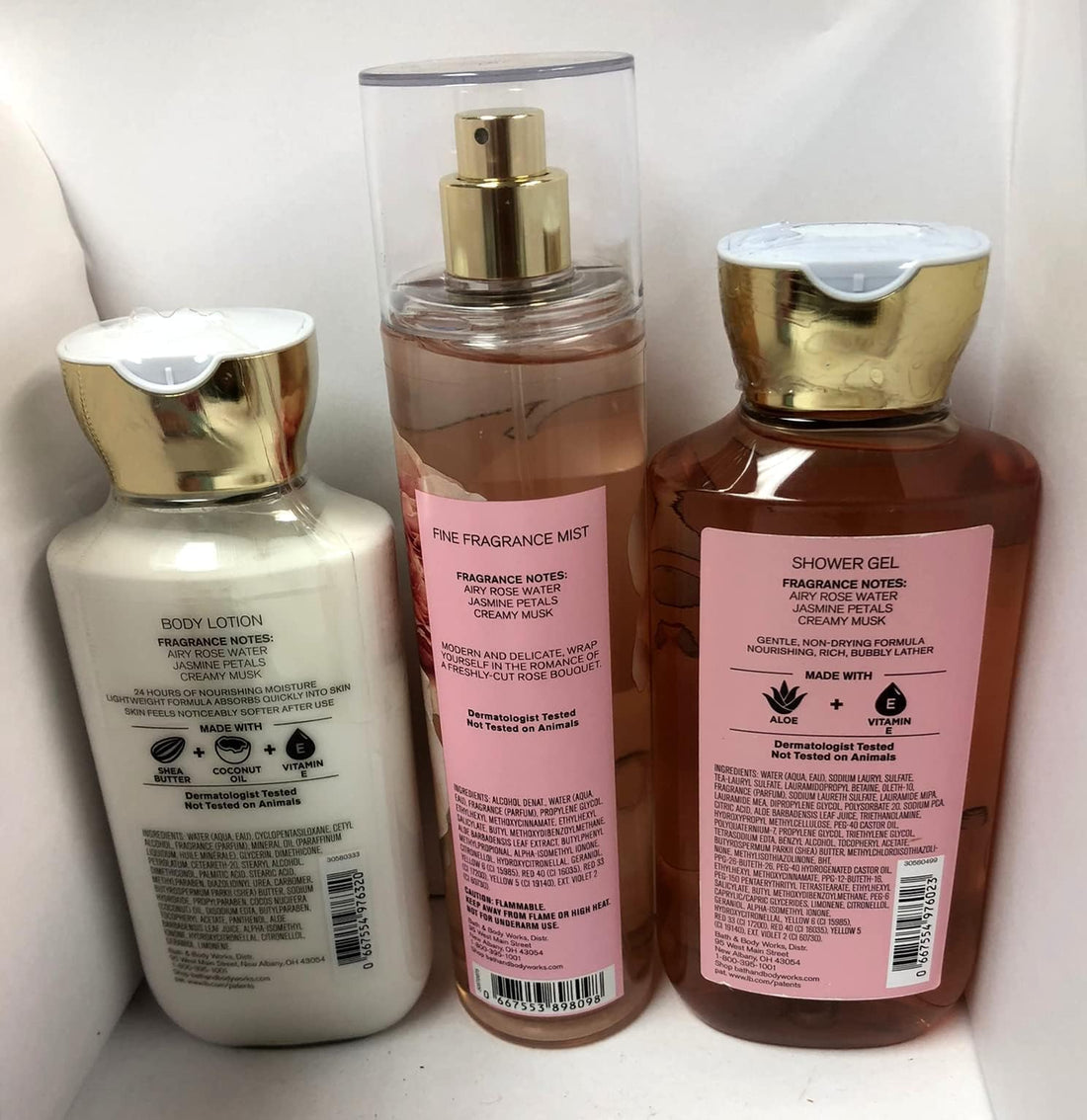 Bath and Body Works - Rose - Shower Gel, Body Lotion, & Fine Fragrance Mist Daily Trio Summer 2018
