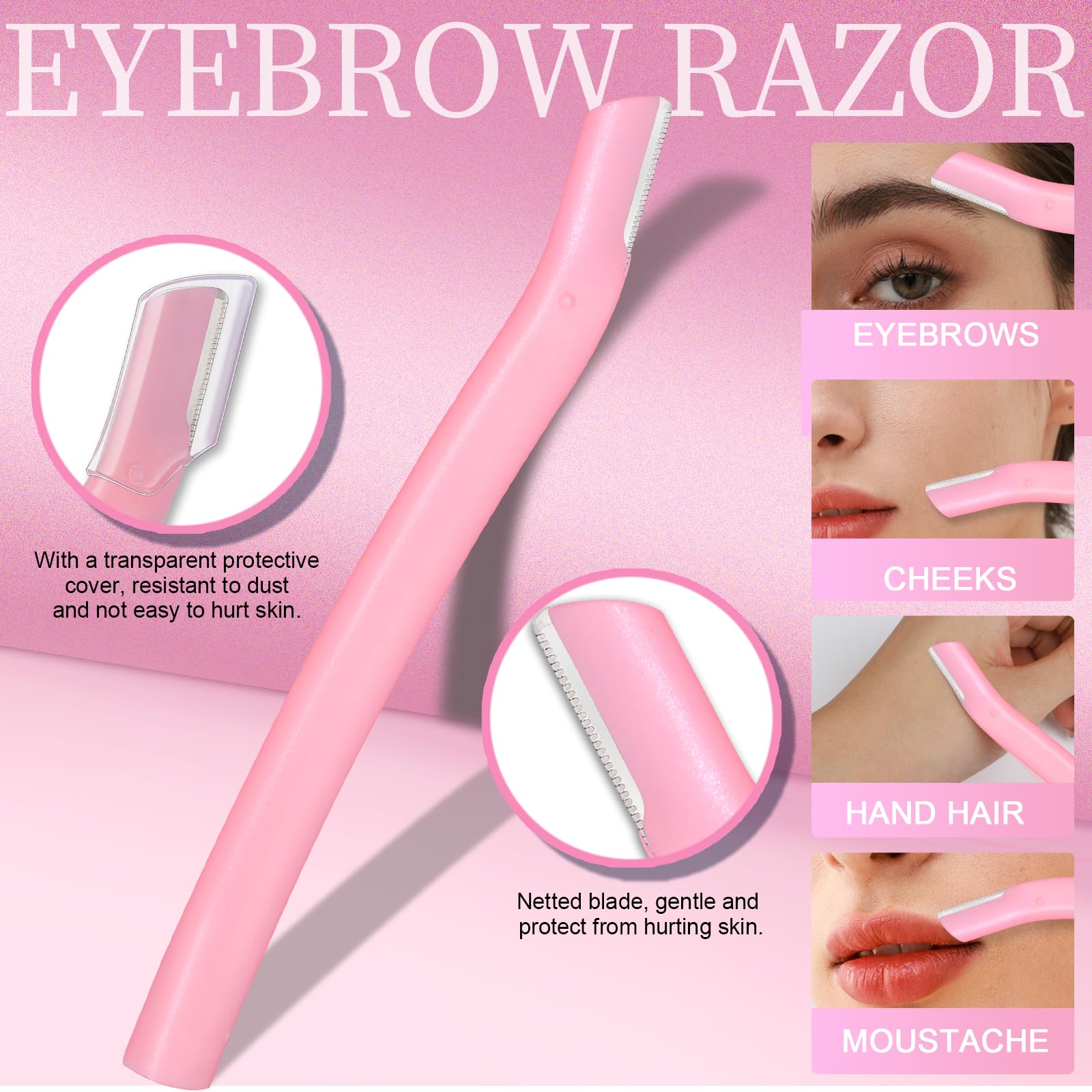 Teenitor Facial Tools Kit with Blackhead Remover Tweezers, Ingrown Hair Tweezers, Pimple Extractor Acne Treatment Tool, Eyebrow Scissors, Razor, Brush