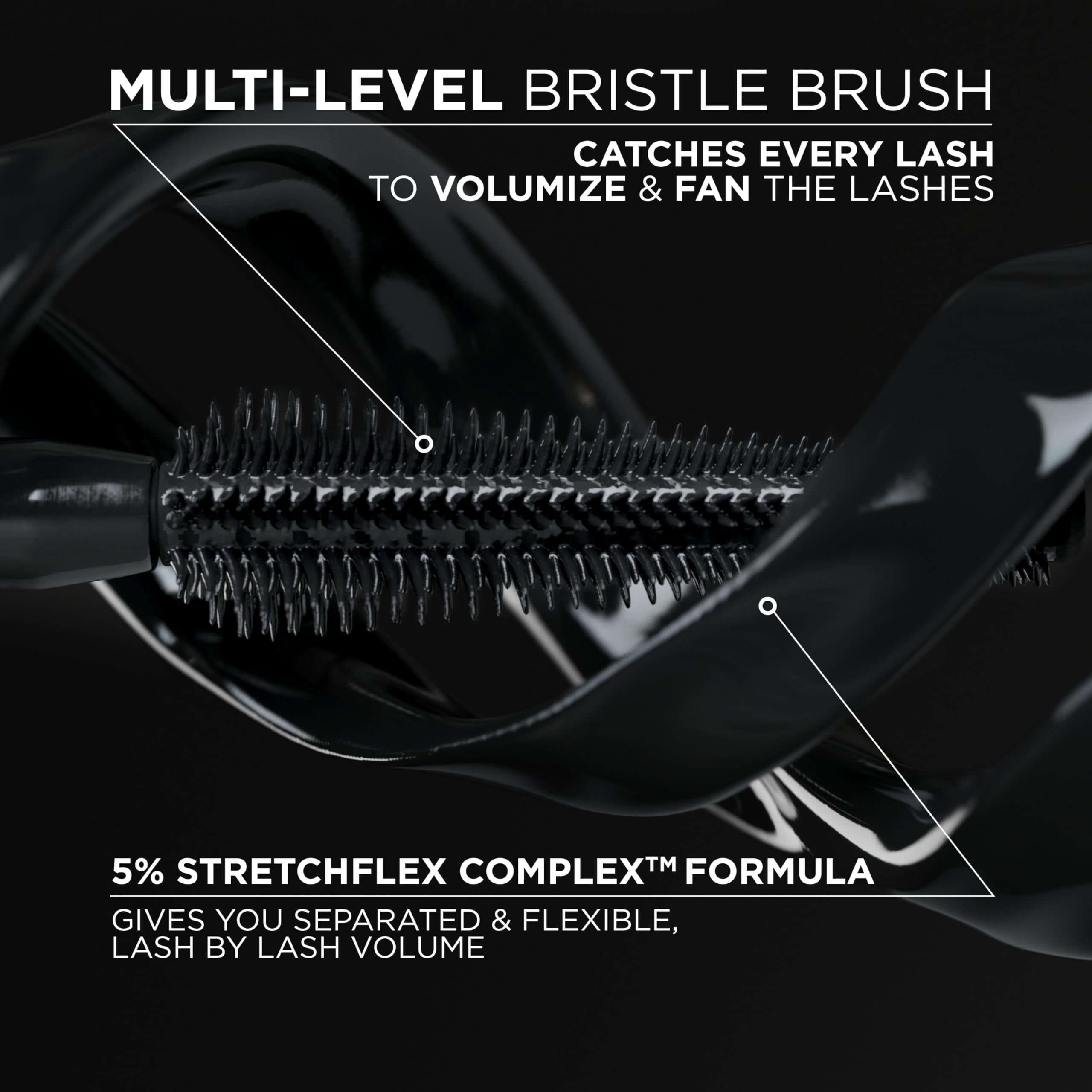 L'Oreal Paris Voluminous Panorama Mascara,Volumizing and Lengthening Mascara,Washable Longwear and Smudge Resistant Make Up,Black Brown,0.33 Fl Oz