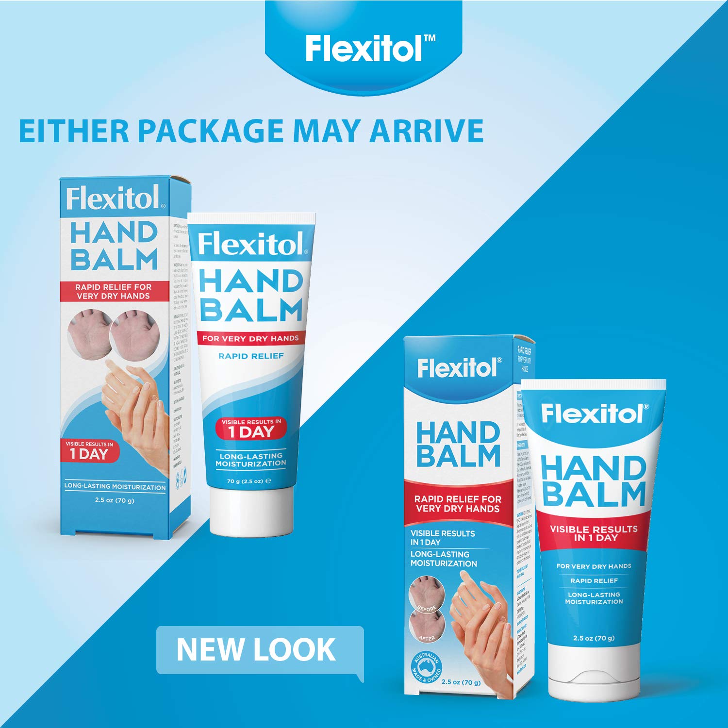 Flexitol Hand Balm, Rich Moisturizing Hand Cream for Fast Relief (Pack of 2)