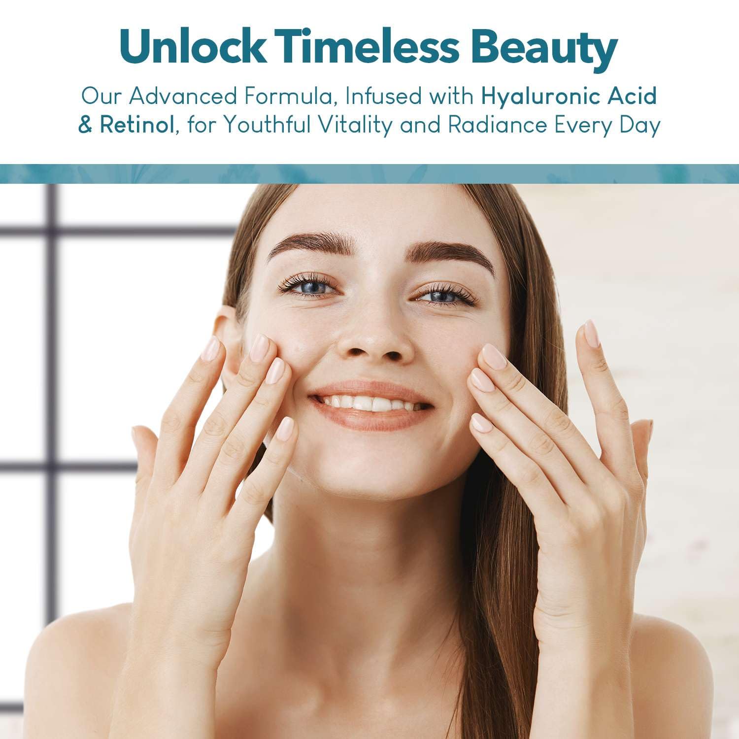 Clear Visage Hyaluronic Acid & Retinol Serum - Revitalizing Anti-Aging, Radiant Glowing Complexion, Wrinkle Reduction - Dermatologist Tested, Korean Skin Care, Clean Beauty - 1.69 fl. oz