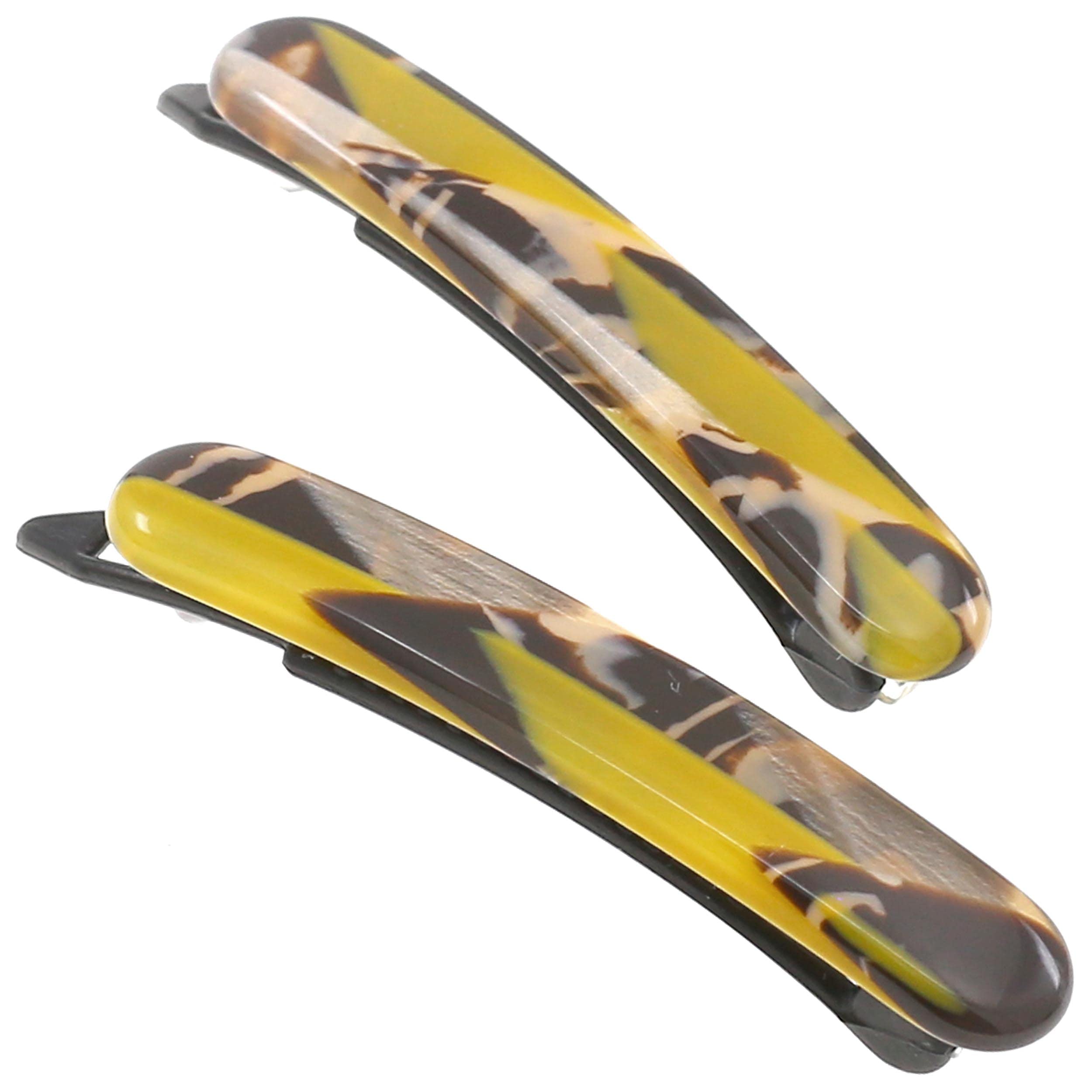 Camila Paris CP3378 French Hair Slides Clips for Women, Handmade, Girls Side Slide-in Barrette Clip, Hair Accessories for Women. Strong Hold No Slip Grip Fashion Durable and Styling, Made in France