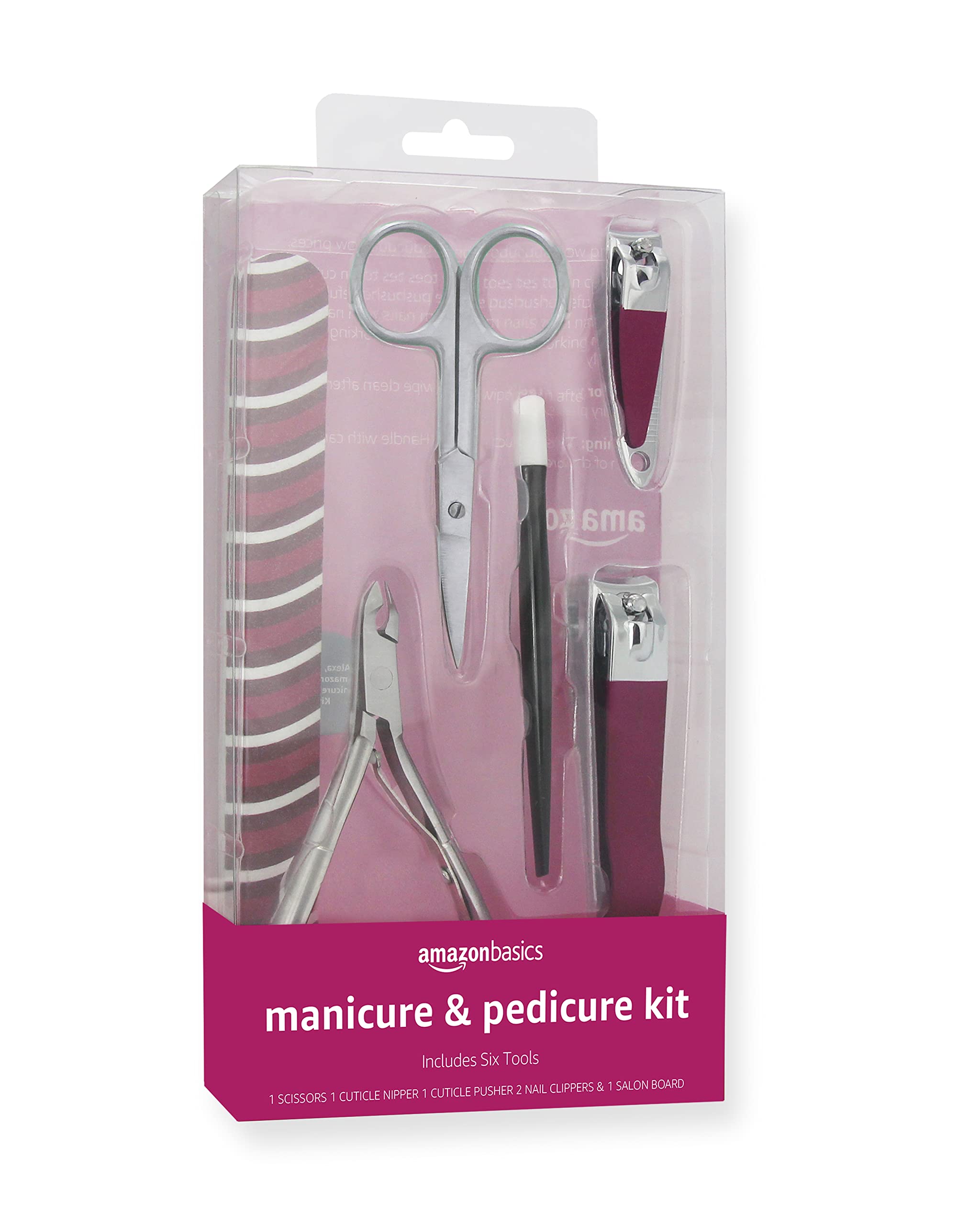 Amazon Basics 6-Piece Manicure and Pedicure Kit