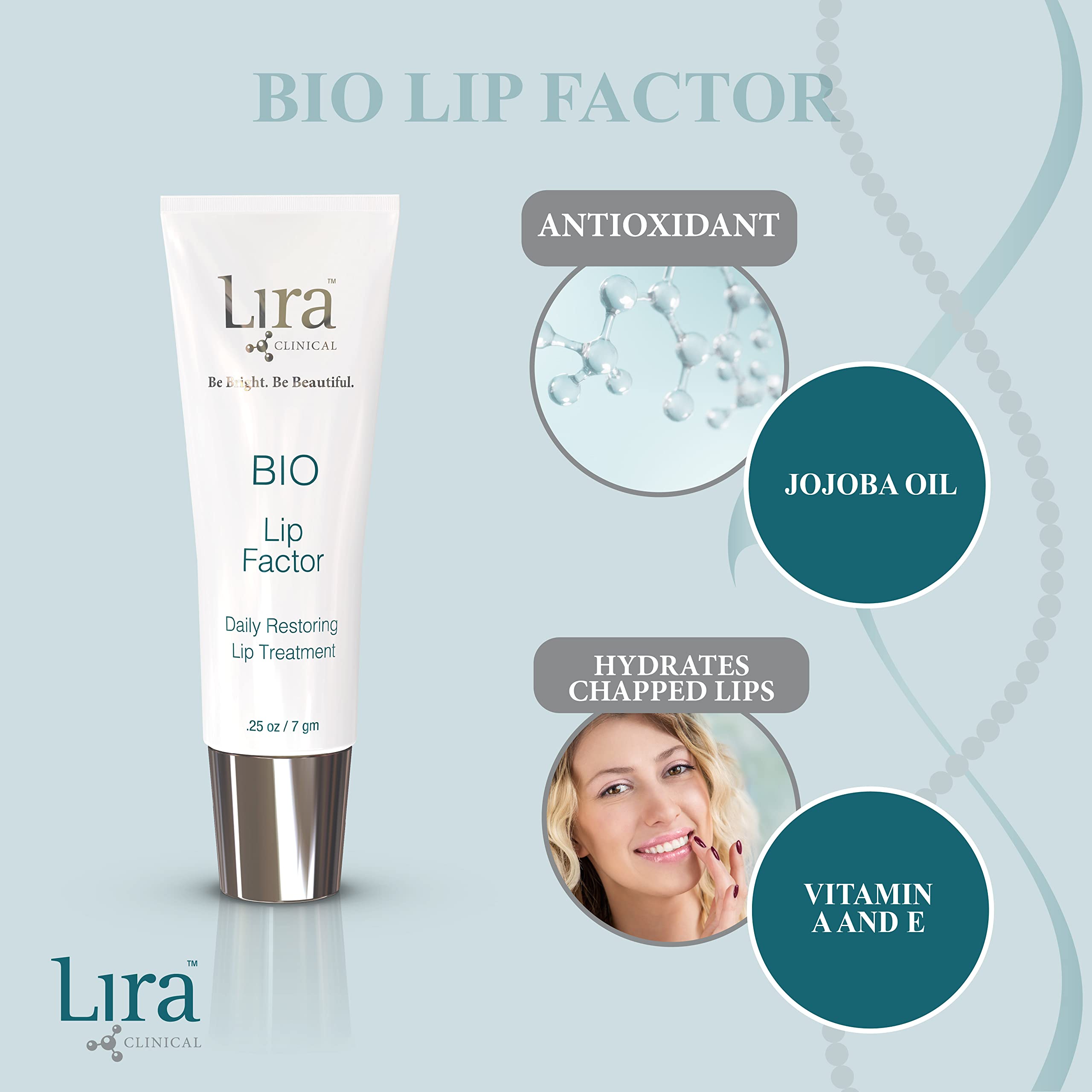 Lira Clinical Bio Lip Factor, 0.25 Ounce (Pack of 12)