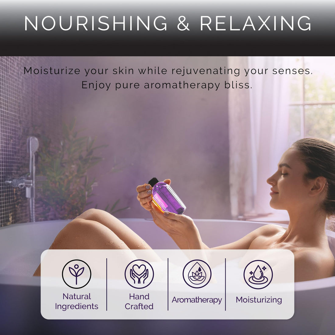 BOOTLEG BATH - Lavender Bath Oil with Marula, Rosehip, and Jojoba Oils, Chamomile Extract, and 100% Pure Natural Essential Oil, Great Mother's Day Gift, 4oz, for Men and Women, Made in USA