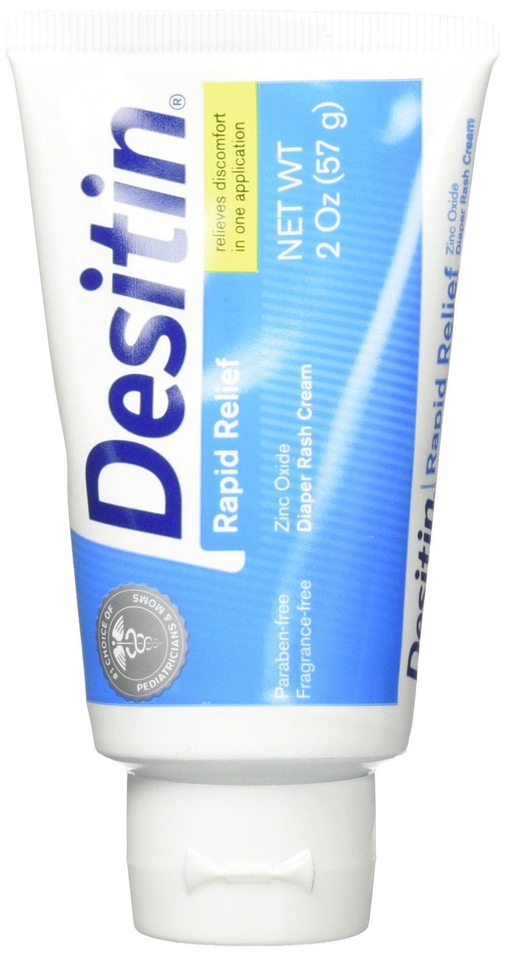 Desitin Rapid Relief Creamy Zinc Oxide Diaper Rash Cream (Pack of 2)