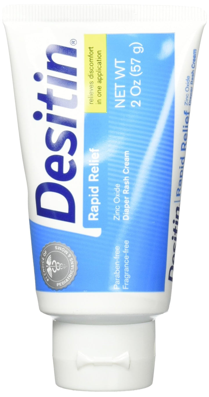 Desitin Rapid Relief Creamy Zinc Oxide Diaper Rash Cream (Pack of 2)