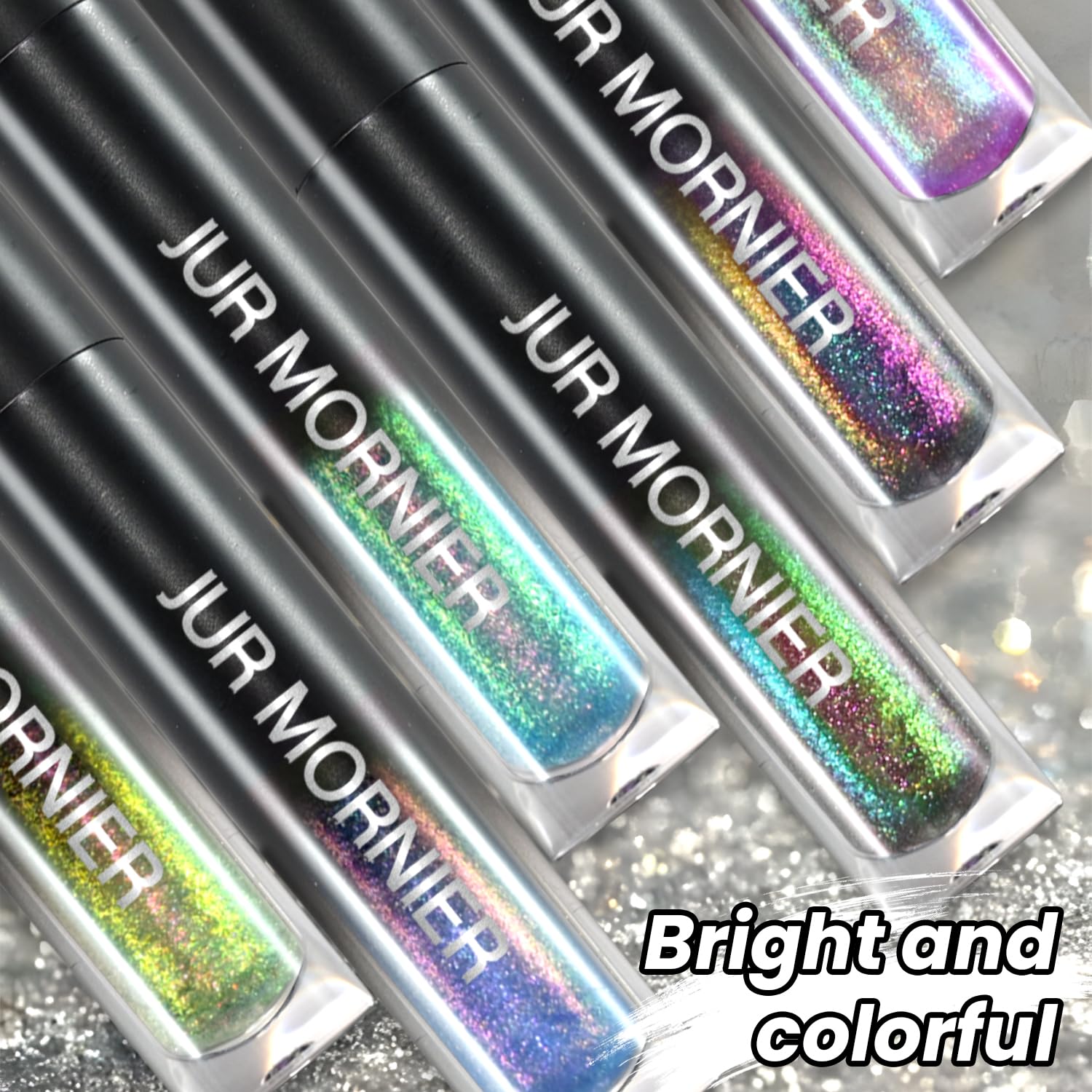 JUR MORNIER Chameleon Lip Gloss Magic Color Changing Moisturizing Lip Oil Multichrome Sparkly Metallic Color Intense with Highly Pigment Liquid Lipstick (03, 3.5ml)