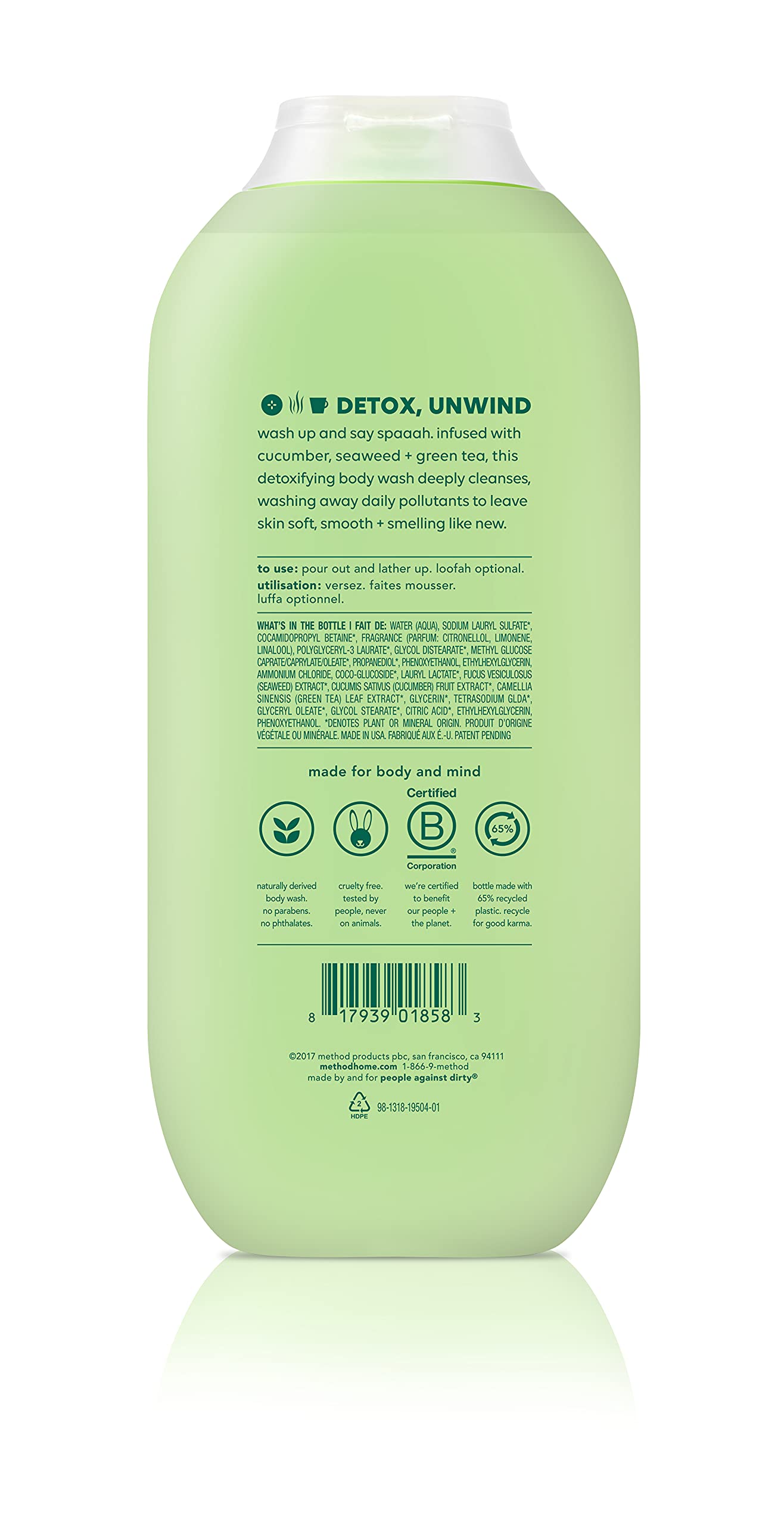 METHOD Experiential Body Wash Deep Detox, 532 ML
