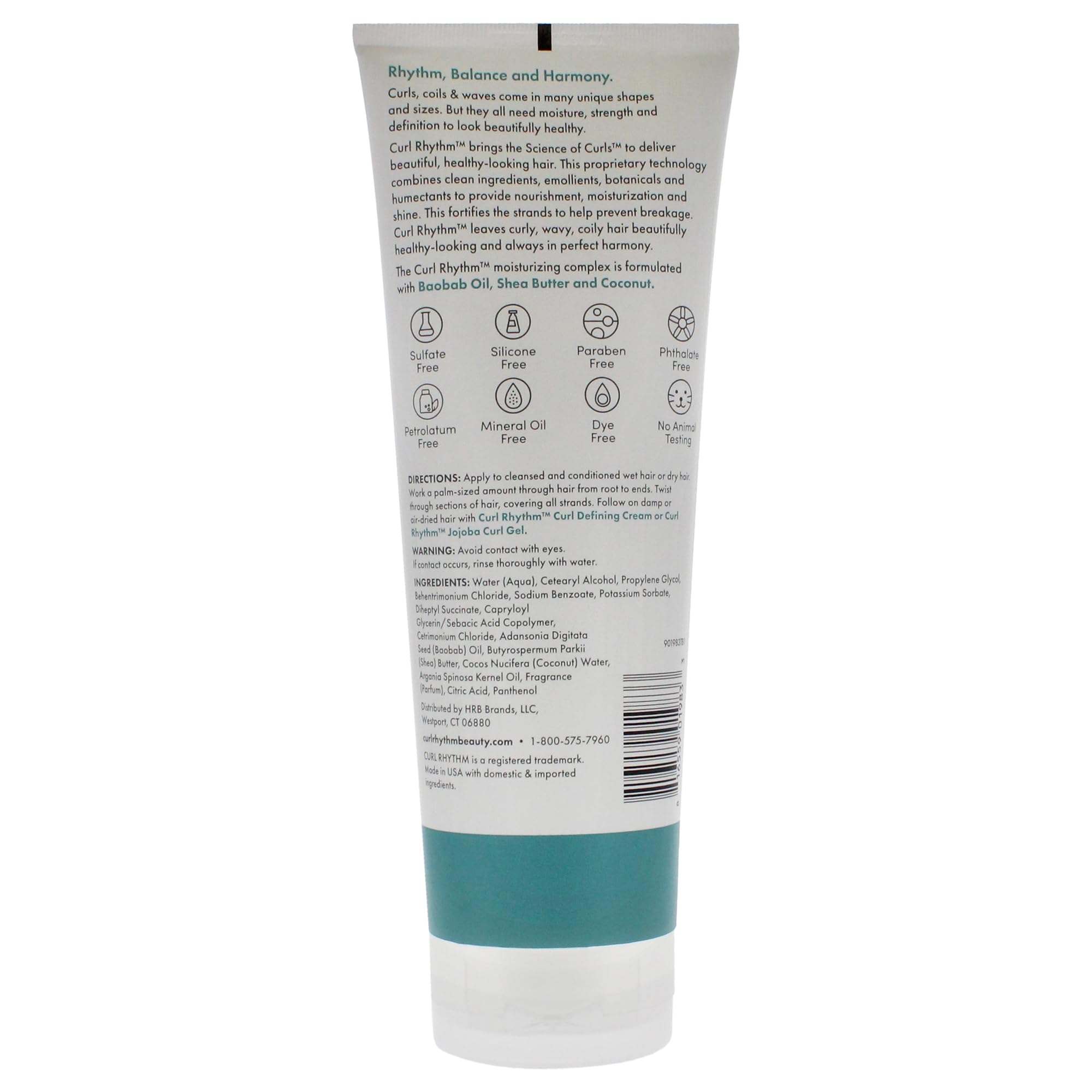 Curl Rhythm Leave-in Conditioner Treatment - Leave-in Conditioner for Curly Hair - Hair Conditioner with Shea, Coconut, and Argan Oil - 10 oz