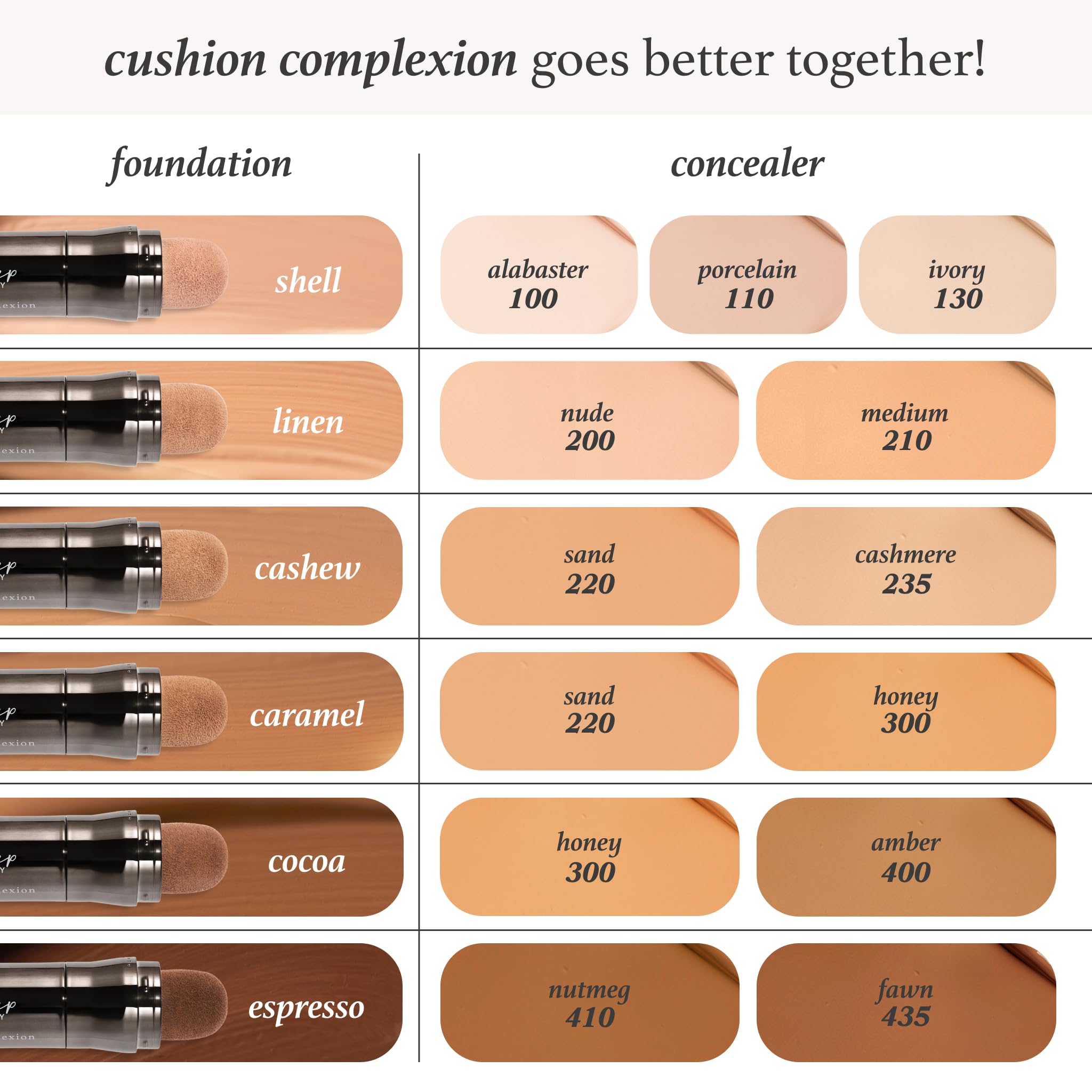 Julep Cushion Complexion Medium Coverage Foundation - Linen | Covers, Brightens & Evens Skin Tone | On-The-Go Cushion Applicator | Hyaluronic Acid, Vitamin B5 & E