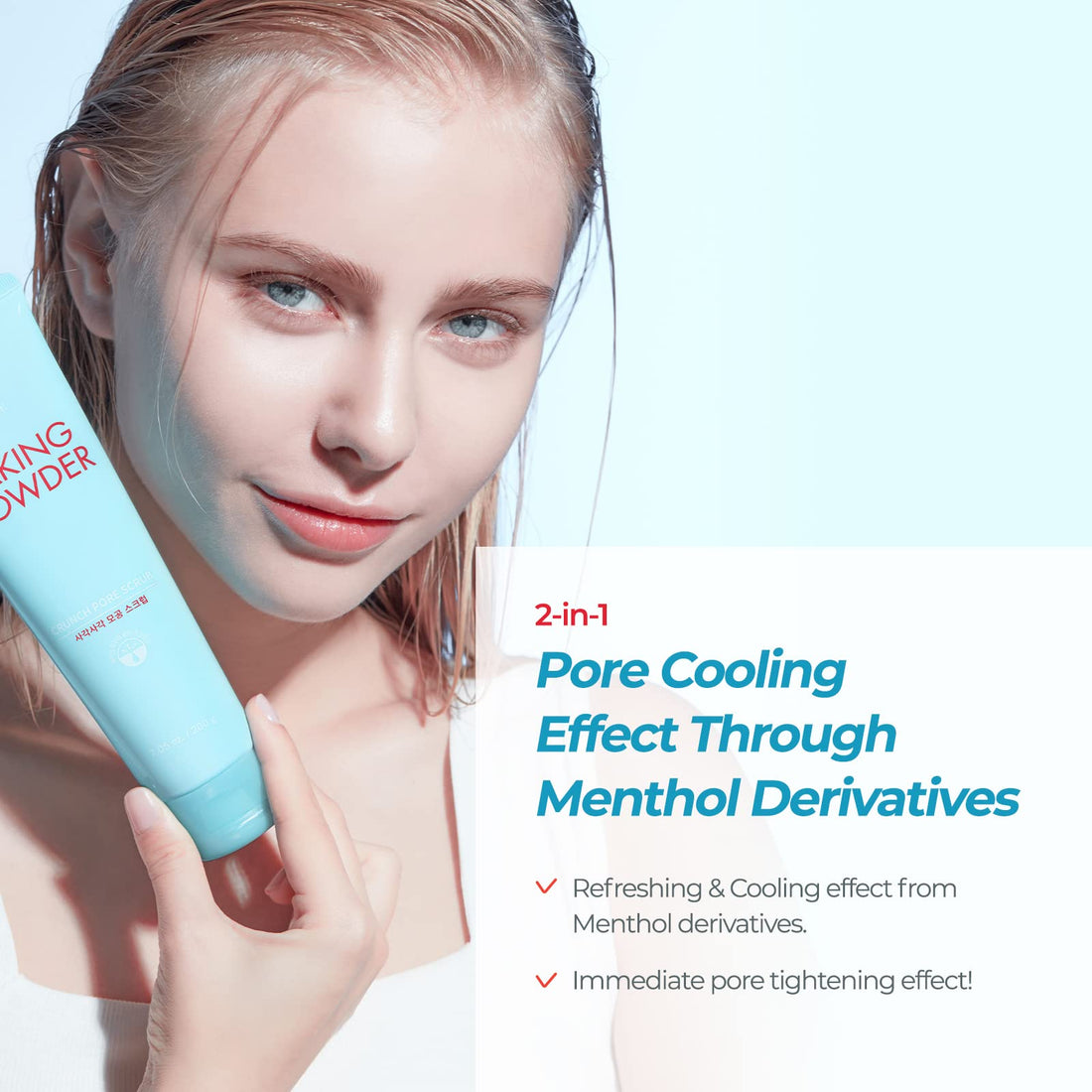 ETUDE Baking Powder Crunch Pore Scrub (0.25fl.oz x 24ea Pouches) | Korean Deep Pore Skin Care | Facial Scrub, Pore Cleansing Effect | Exfoliate & Moisturize | Kbeauty