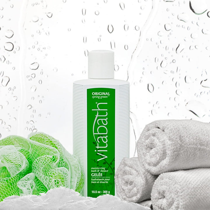 Vitabath Original Spring Green Bath & Shower Gelee Moisturizing Body Cleanser - Pine, Rosewood & Patchouli - Cruelty-Free, Gluten-Free, Paraben-Free - 10.5 oz