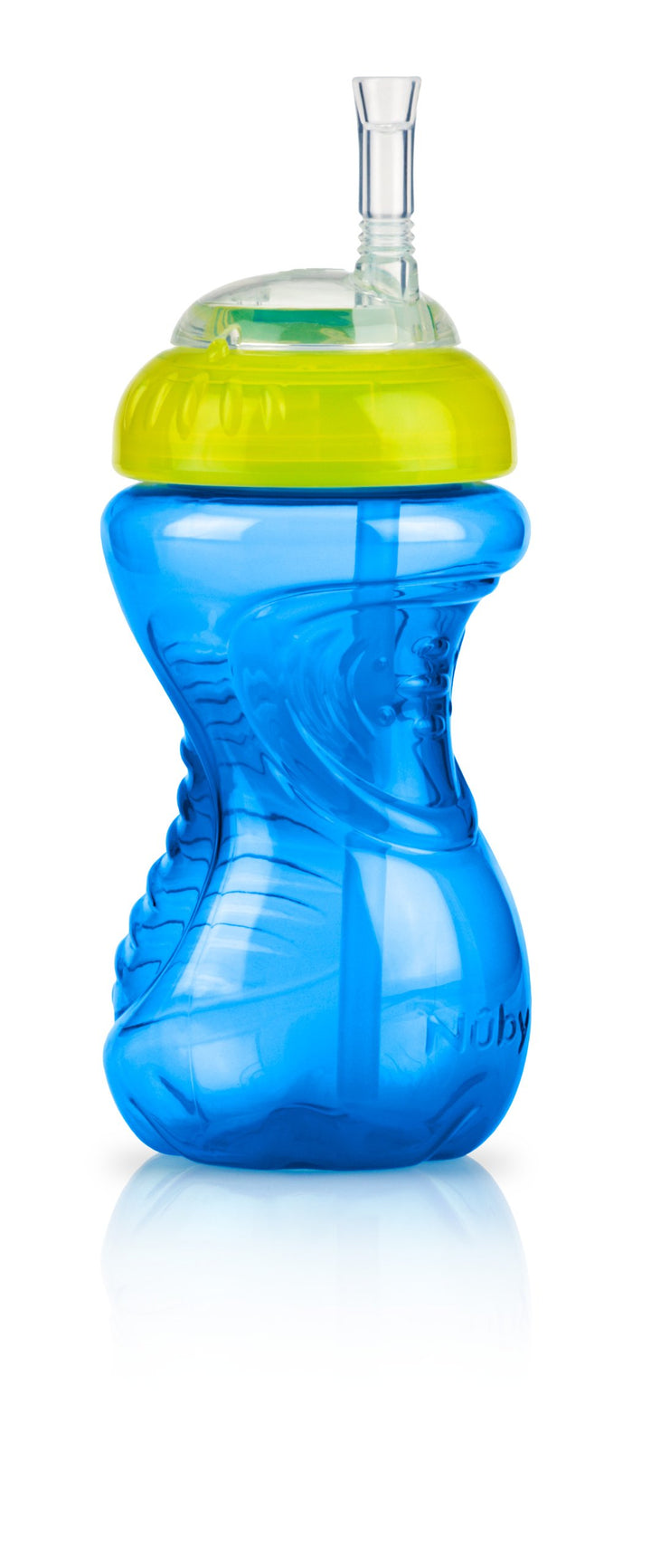 Nuby No-Spill Cup with Flex Straw, 10 Ounce, Colors May Vary