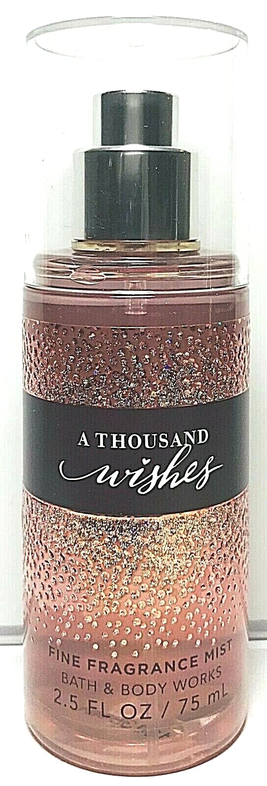 Bath & Body Works Bath and Body Works Fine Fragrance Mist Travel Size Mini Purse Spray 2.5 Ounce (A Thousand Wishes), 2.50 Fl Oz (Pack of 1)