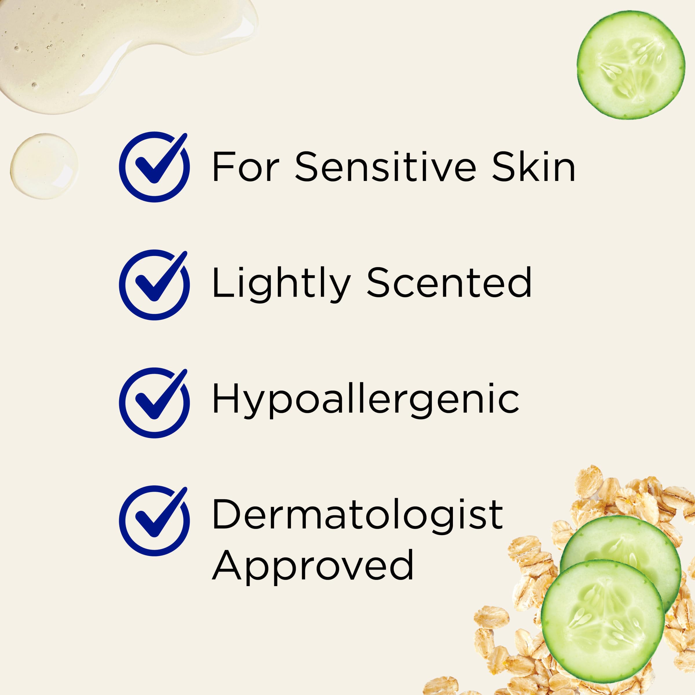 Dr Teal's Foaming Bath with Pure Epsom Salt, Sensitive Skin with Colloidal Oatmeal & Cucumber, 34 fl oz (Pack of 4)