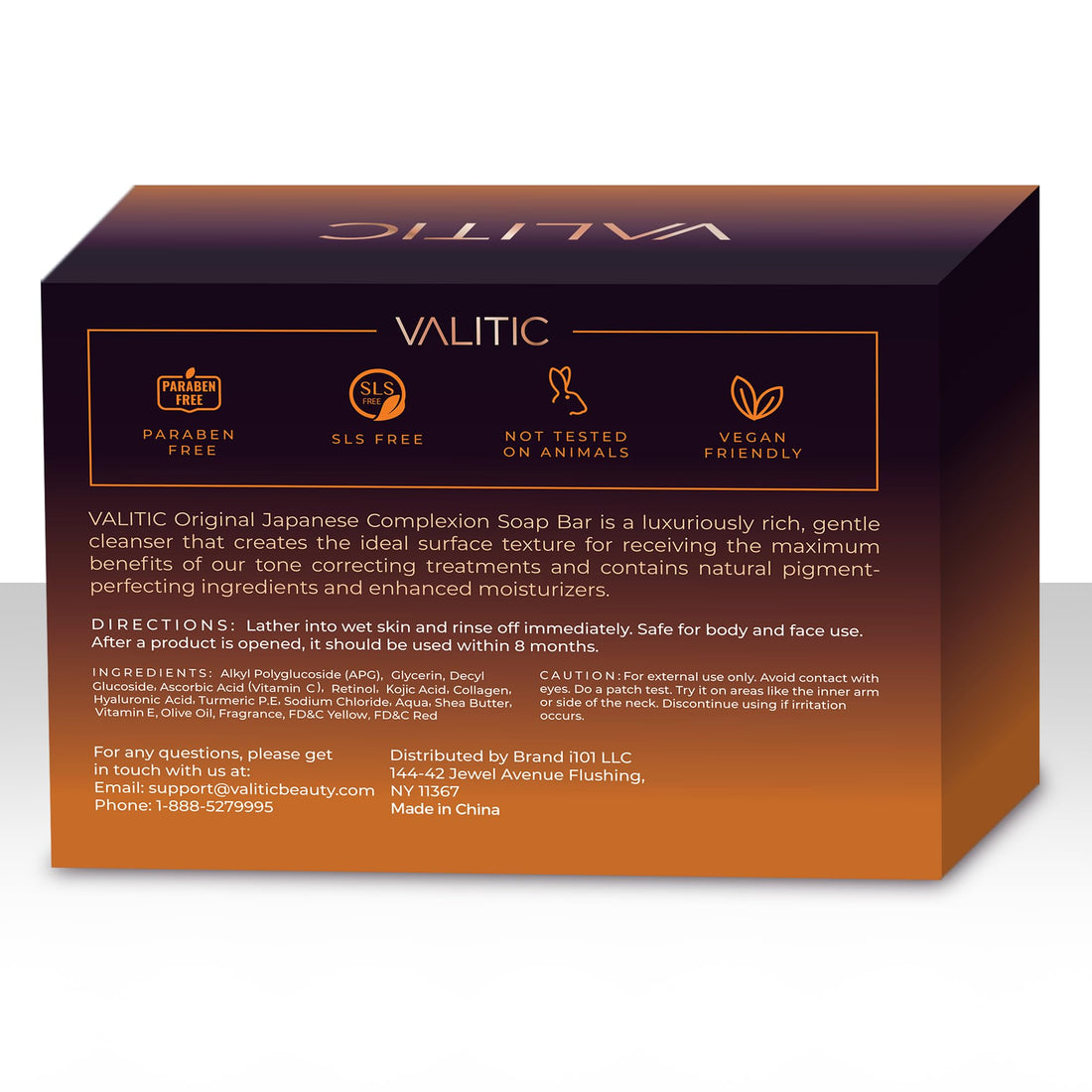 Valitic Kojic Acid Dark Spot Remover Soap Bar with Vitamin C, Retinol, Collagen, Turmeric - Original Japanese Complex - Hyaluronic Acid, Vitamin E, Shea Butter, Castile Oil ( 4 Pack ) With Soap Holder