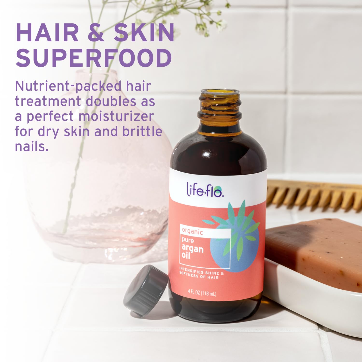 Life-flo Pure Argan Oil, 4 Oz