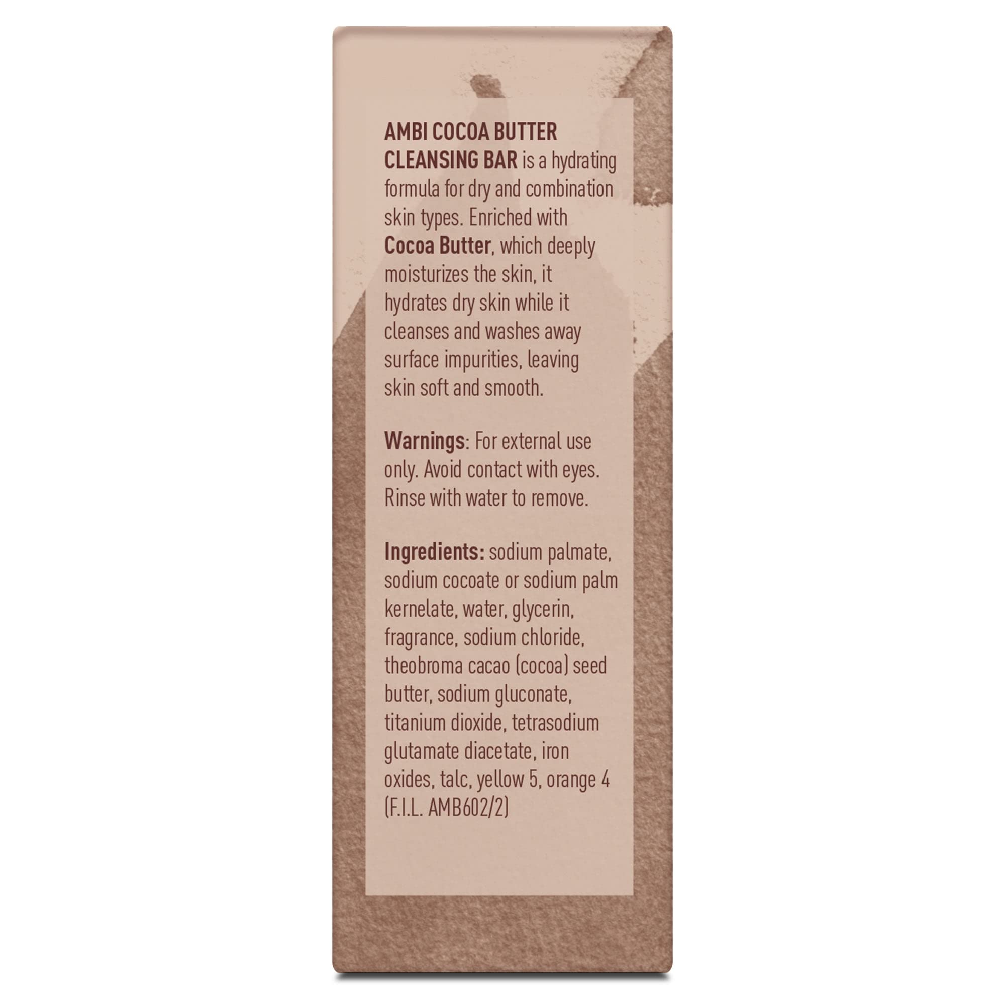 Ambi Cocoa Butter Cleansing Bar 3.5 oz (Pack of 2)