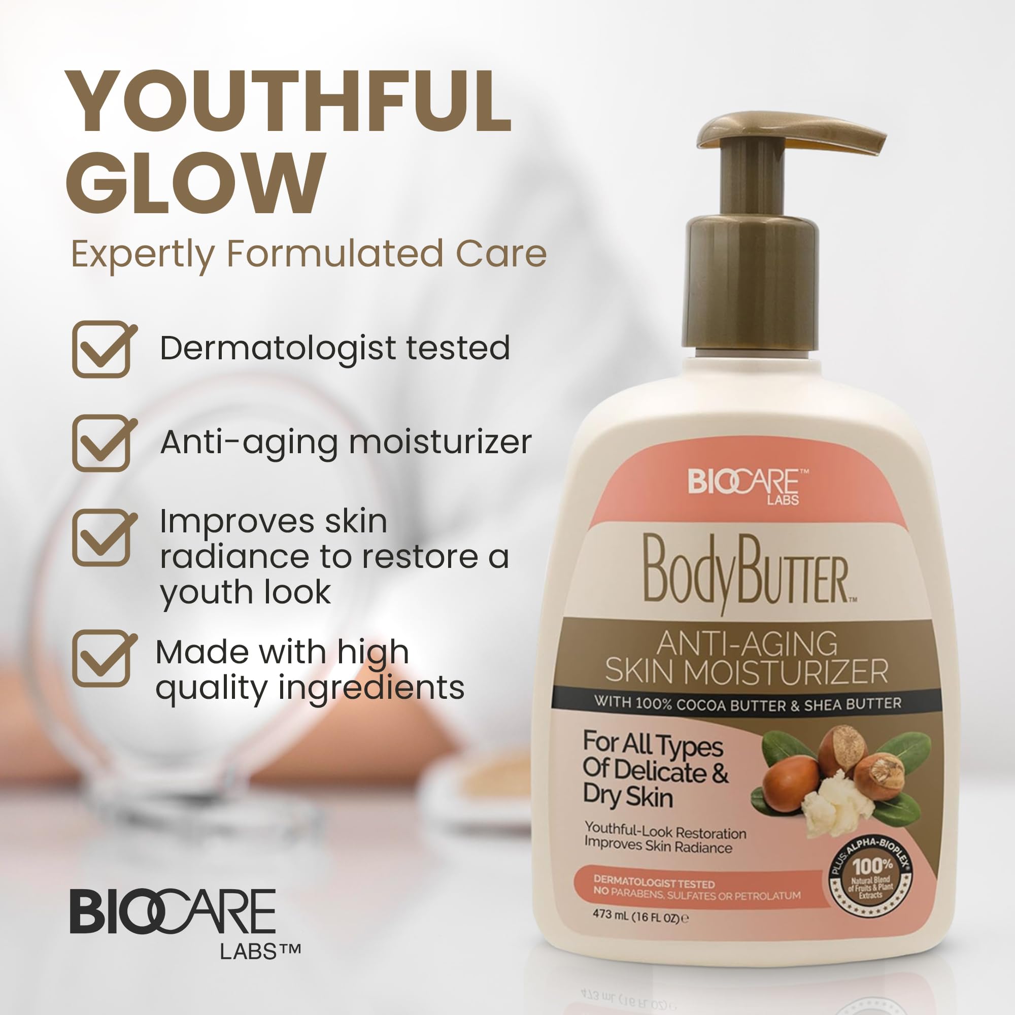 Naturally Clear Skin Body Butter Cocoa Butter/Shea 16oz