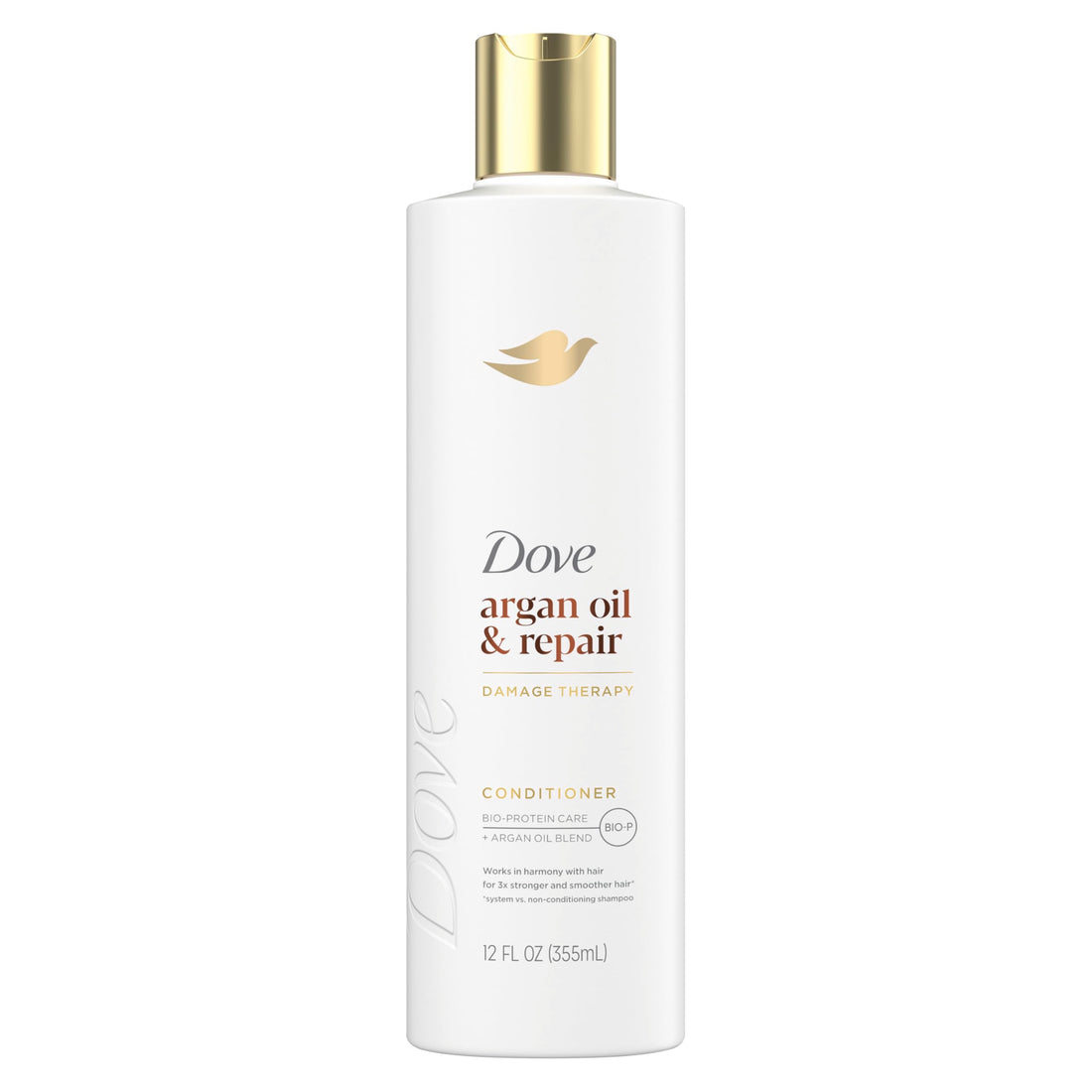 Dove Conditioner Argan Oil & Repair for Fine Hair with Bio-Protein Care Technology and Argan Oil Blend 12 Fl Oz