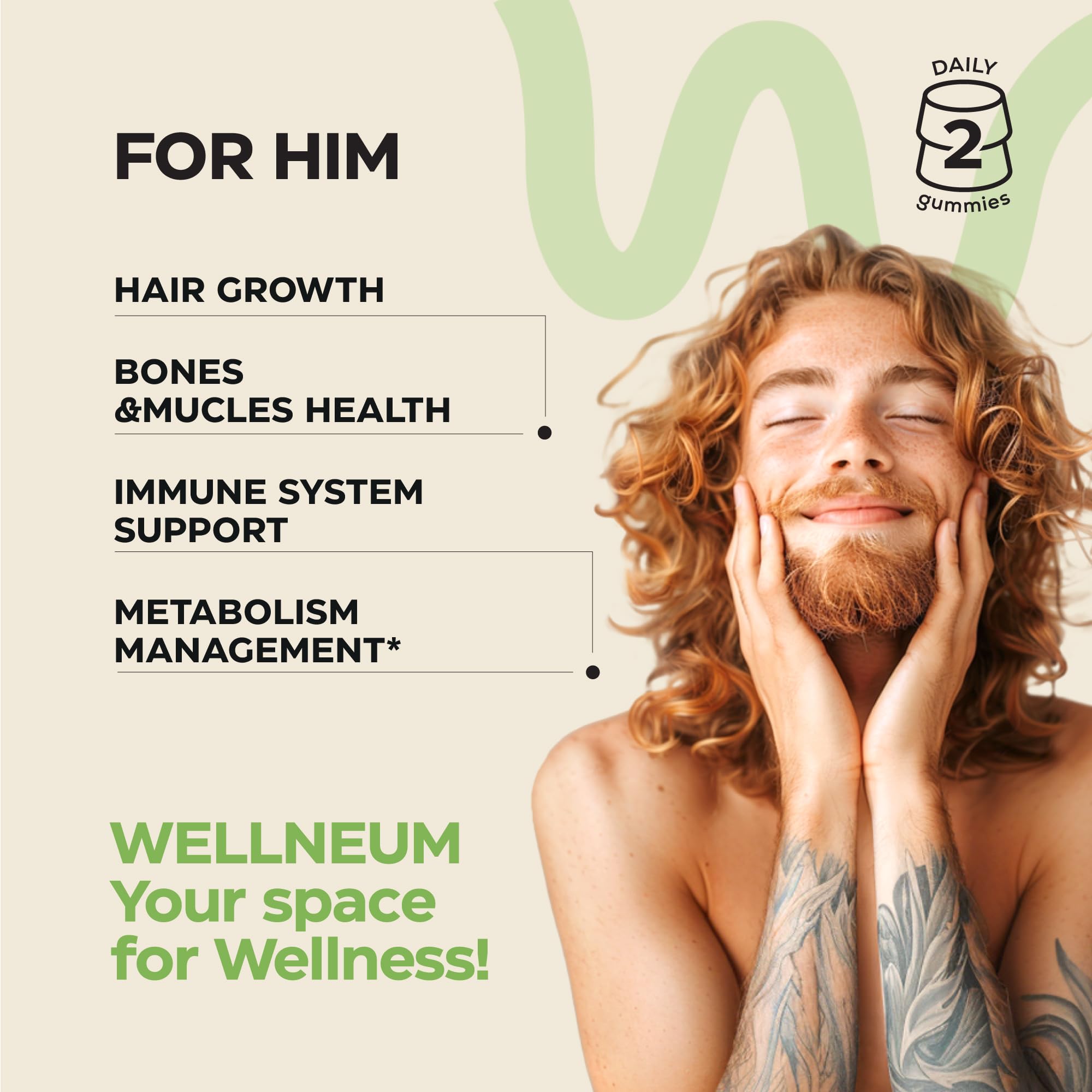 Biotin and Collagen Peptide Gummies for Hair Growth, Skin and Nails 12000 Mcg - Biotin Chewables with Keratin Max Strength - Beauty Gummies for Women and Men - Sugar Free, Non-GMO Gummy Supplement