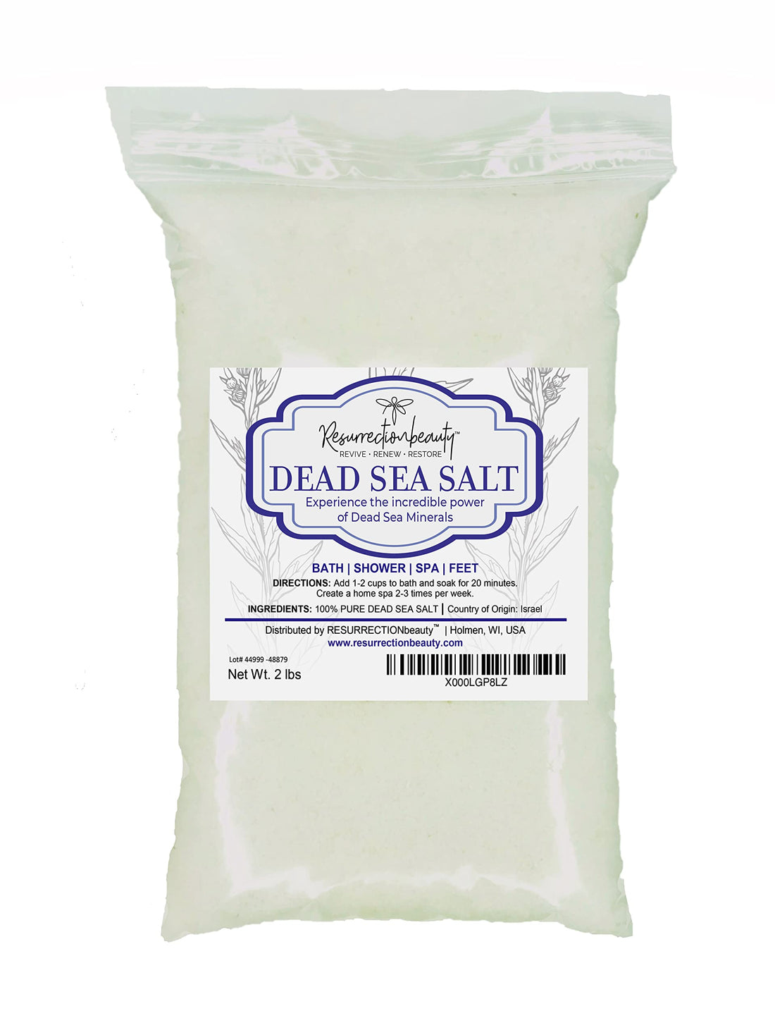 100% Pure Dead Sea Salt 2lb
