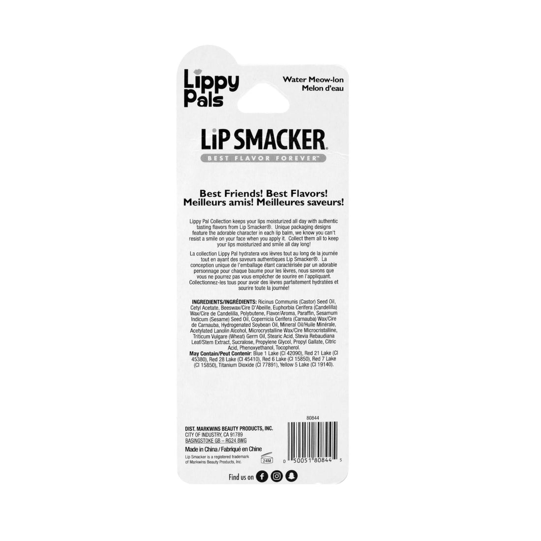 Lip Smacker Lip Balm, Kitten Water-Meow-Lon, 0.14 Ounce