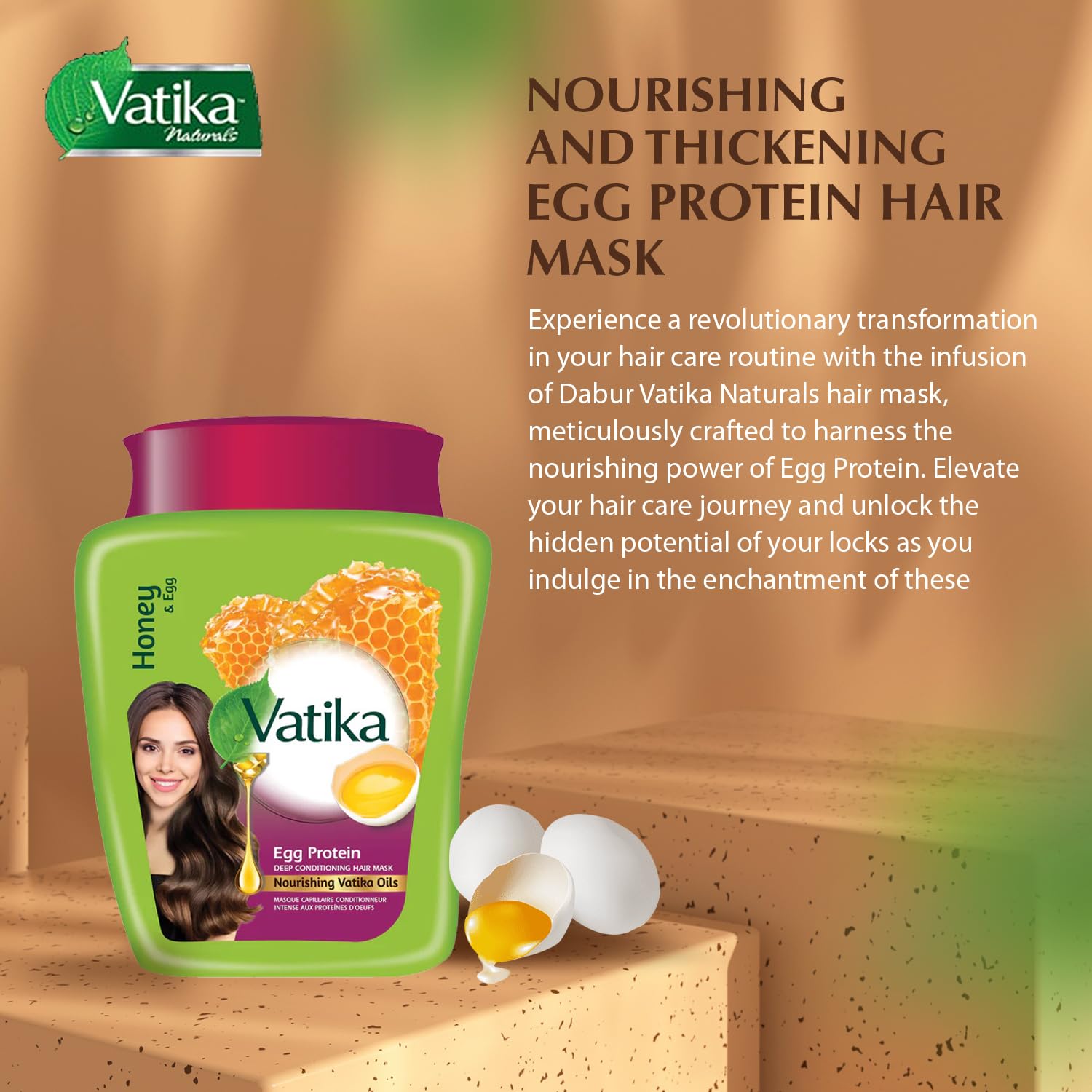 Dabur Vatika Naturals Nourishment Hot Oil Treatment, 500 Grams