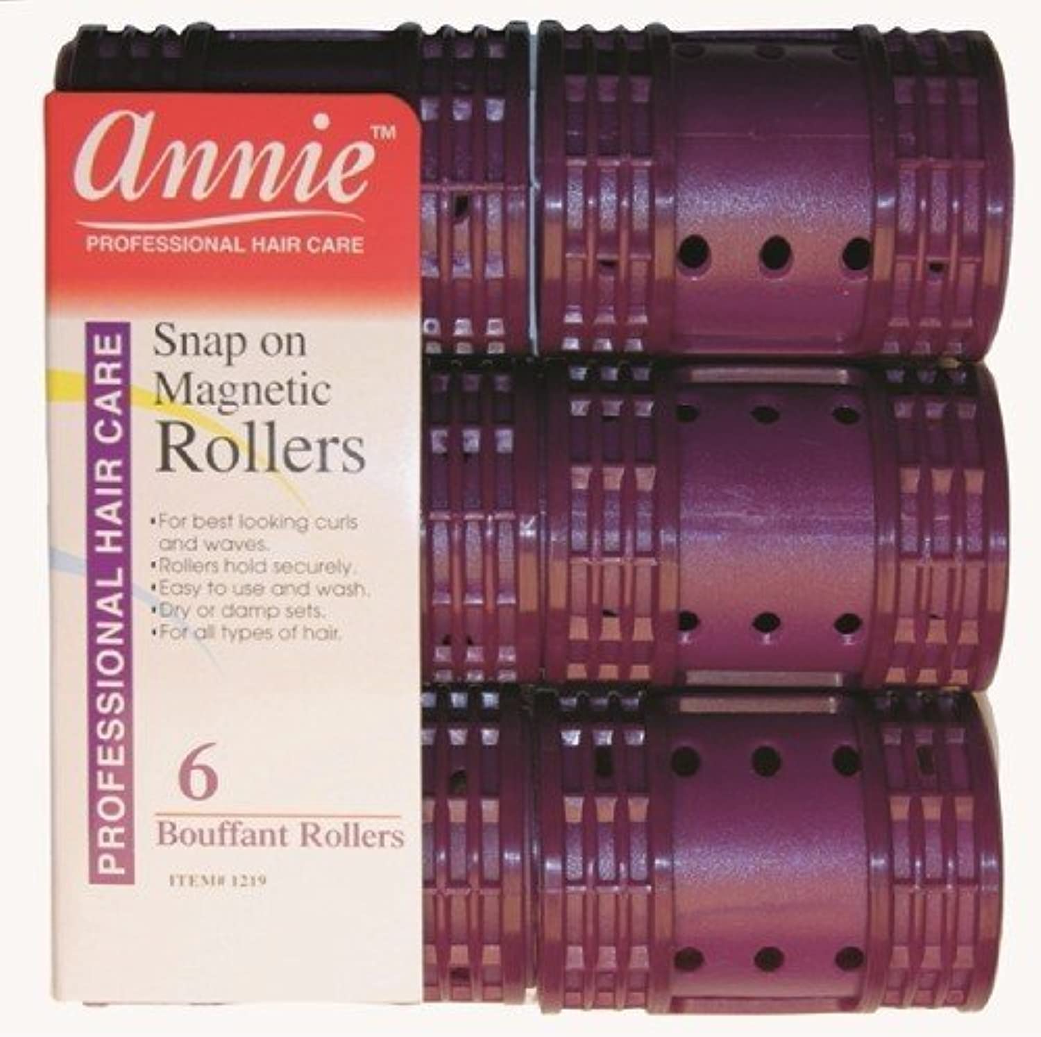 Annie Snap on Magnetic Rollers 6 pack X-Jumbo #1219