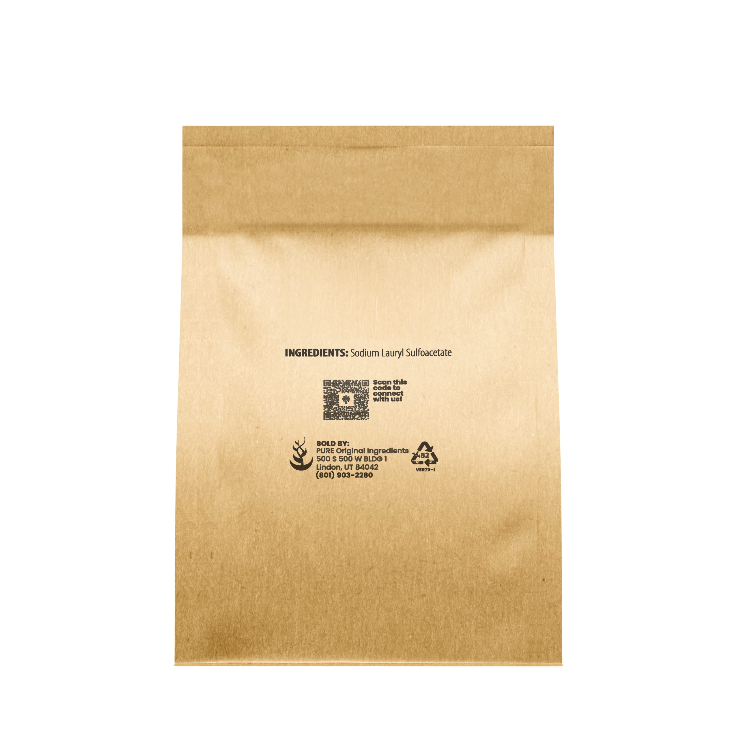 Sodium Lauryl Sulfoacetate (4 oz.) by Pure Organic Ingredients, Eco-Friendly Packaging, An Ideal Bath Bomb Additive, Gentle on Skin, Surfactant, Latherer