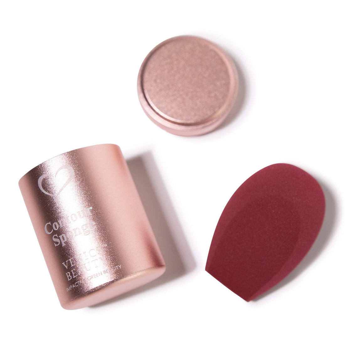 VENICS Beauty Sponge with Luxury Travel Case | Contour Sponge | Latex Free | Sponge Holder | Blender Holder | Protective Carrying Case