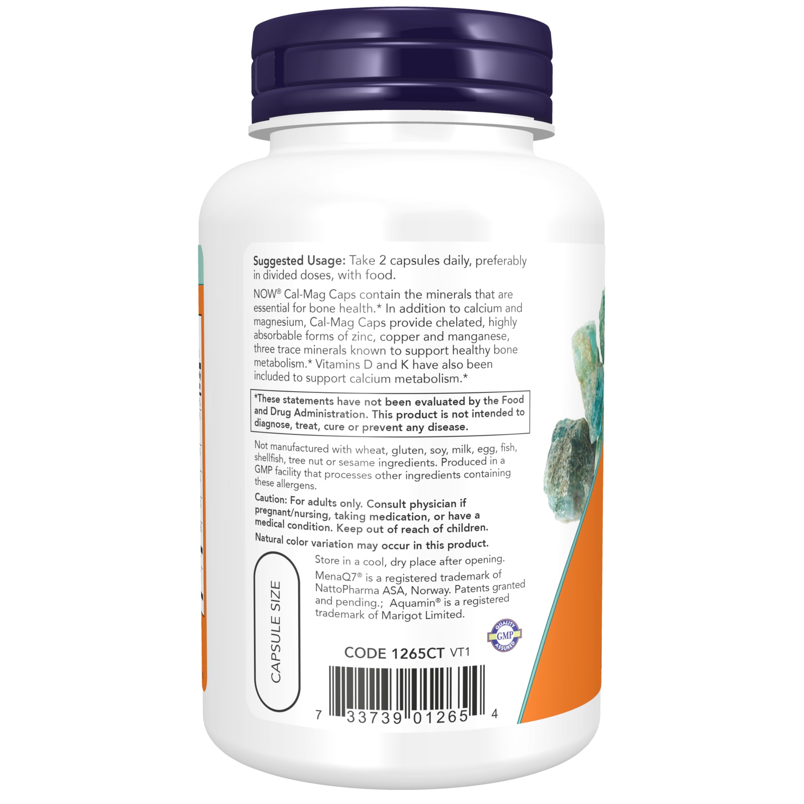 NOW Supplements, Cal-Mag with Zinc, Copper, Manganese and Vitamin D, 120 Capsules