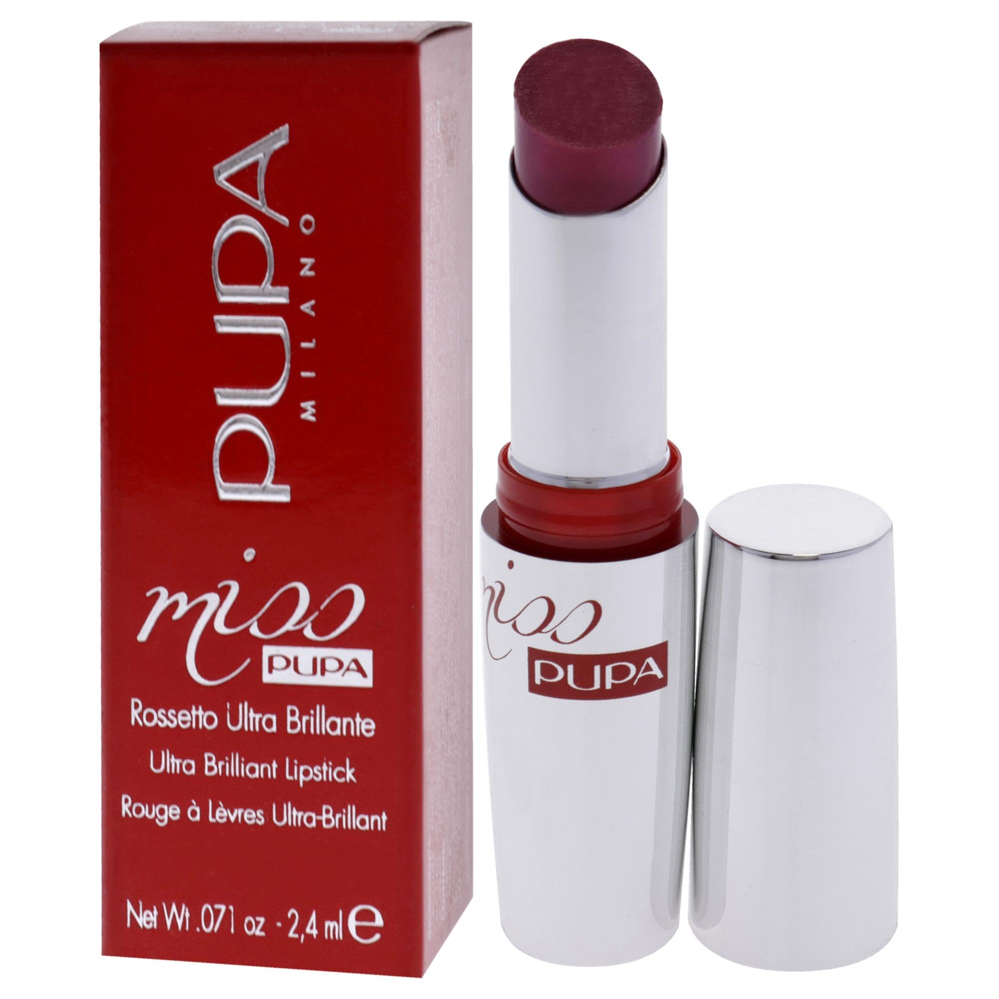 PUPA Milano Miss Pupa Lipstick by PUPA Milano - Ultra-bright, crystal effect lipstick (205 TIMELESS ROSE)