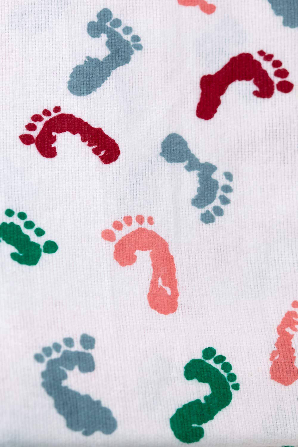 Baby Swaddle Hospital Blanket 3 Pack, Large Nursery Receiving Wrap, Unisex Boy Girl, 100% Soft Cotton Swaddles Newborn for Comforting, Durable Hospital Quality (Baby Feet, 3 Pack)