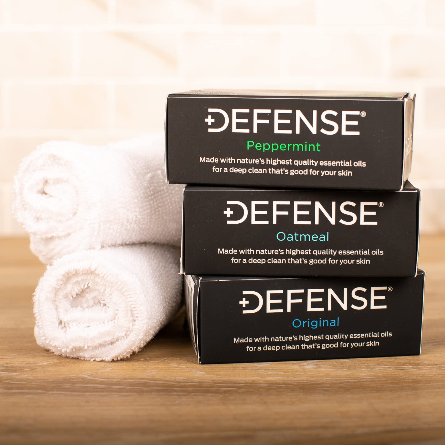 Peppermint : Defense Soap, Peppermint, 4 Ounce Bar (Pack of 5) - 100 Percent Natural Pharmaceutical Grade Tea Tree Oil and Eucalyptus Oil