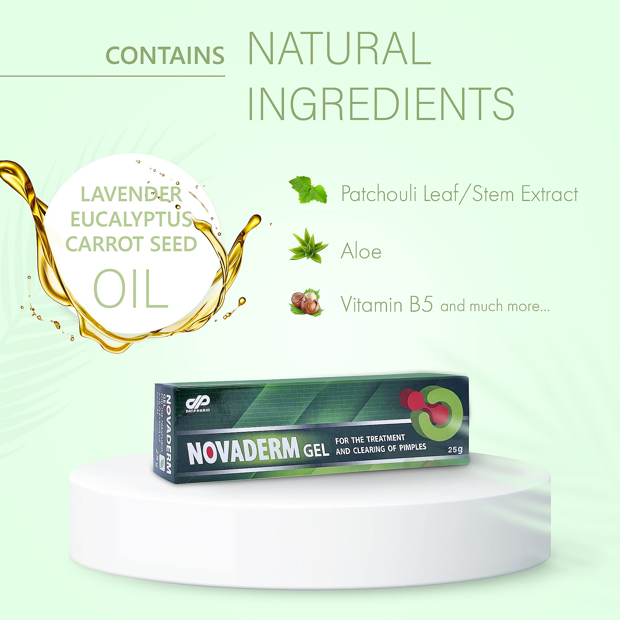 DAN Pharm NovaDerm Gel for the treatment and clearing.