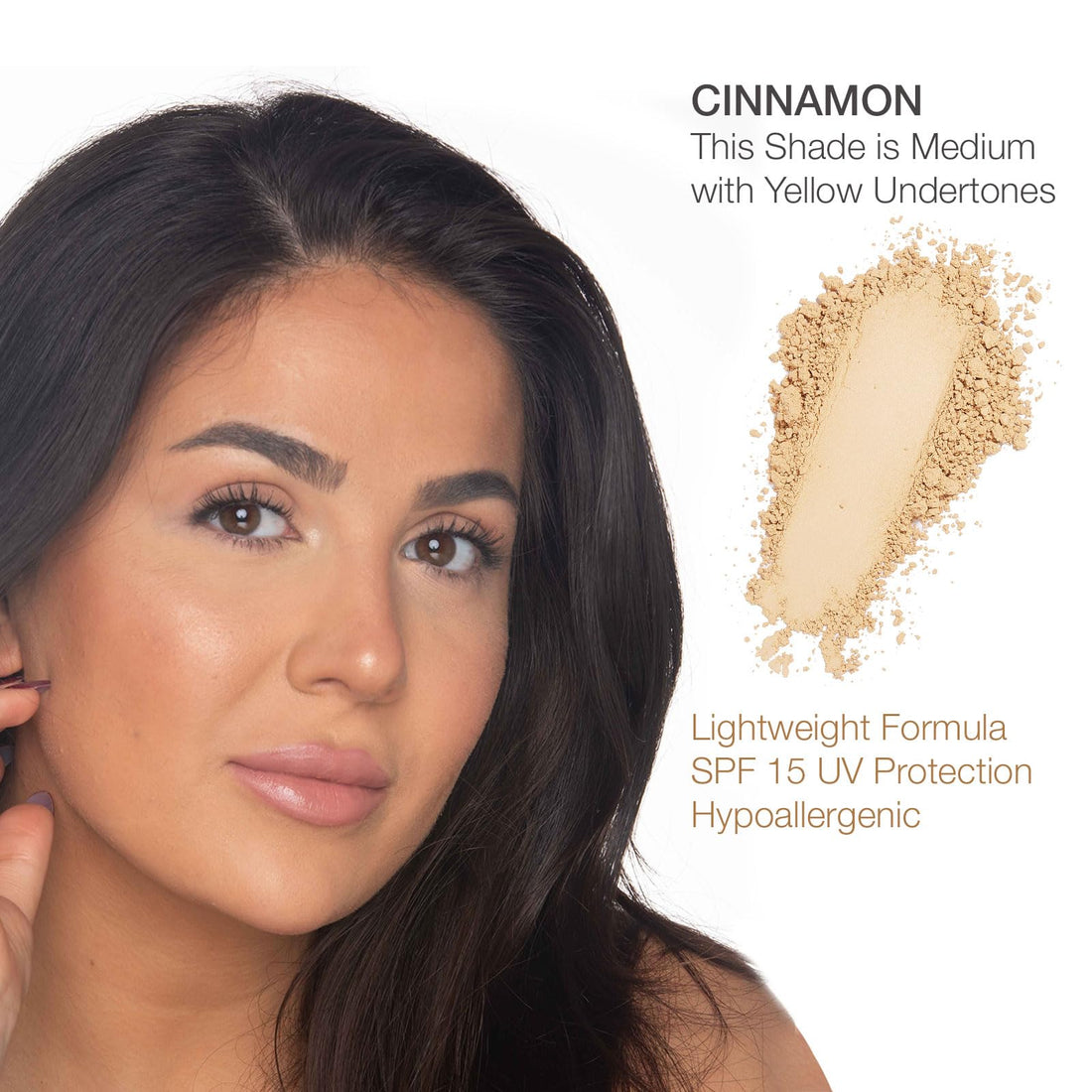 Bella Pierre Compact Mineral Foundation in Cinnamon, 0.35-Ounce