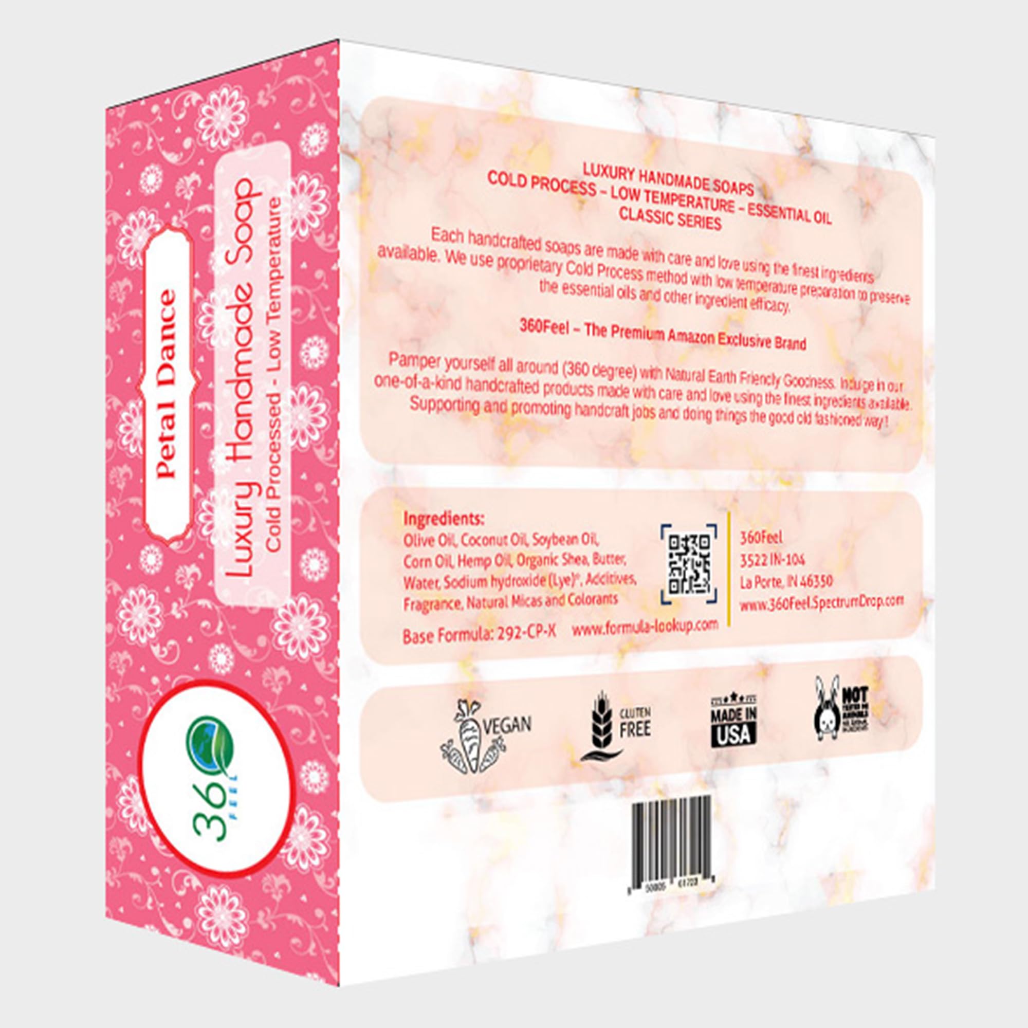 360Feel Cut Flower Soap -5oz Handmade Soap bar -Floral with undertones- Pure Essential Oil Natural Soaps Gift ready