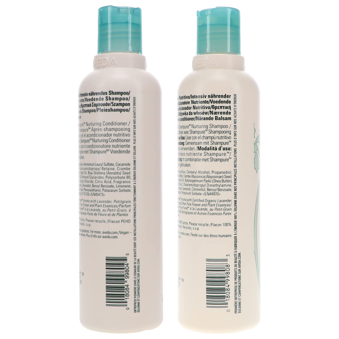 Aveda Shampure Nurturing Shampoo & Conditioner Duo | Daily Shampoo & Conditioner for Normal, Fine to Medium Hair | Silicone Free, 8.5 Fl Oz (Pack of 2)