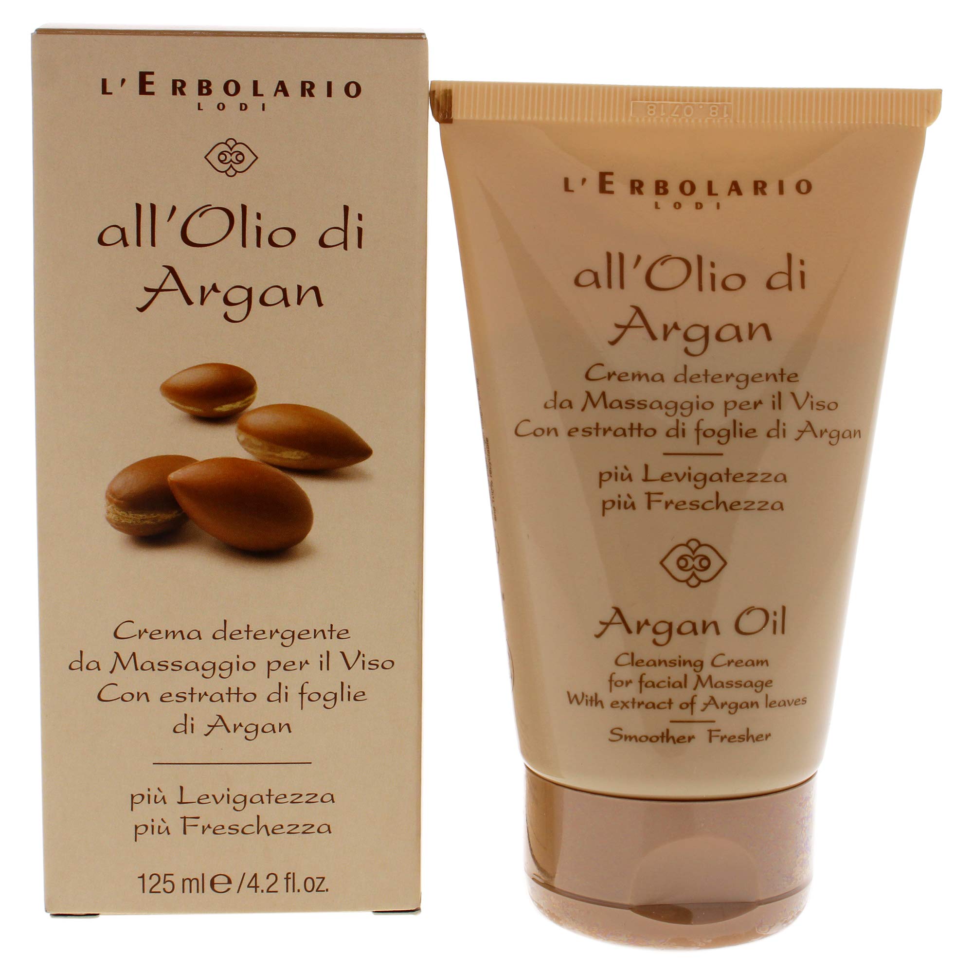 LErbolario Argan Oil Cleansing Cream For Women 4.2 oz Cleanser