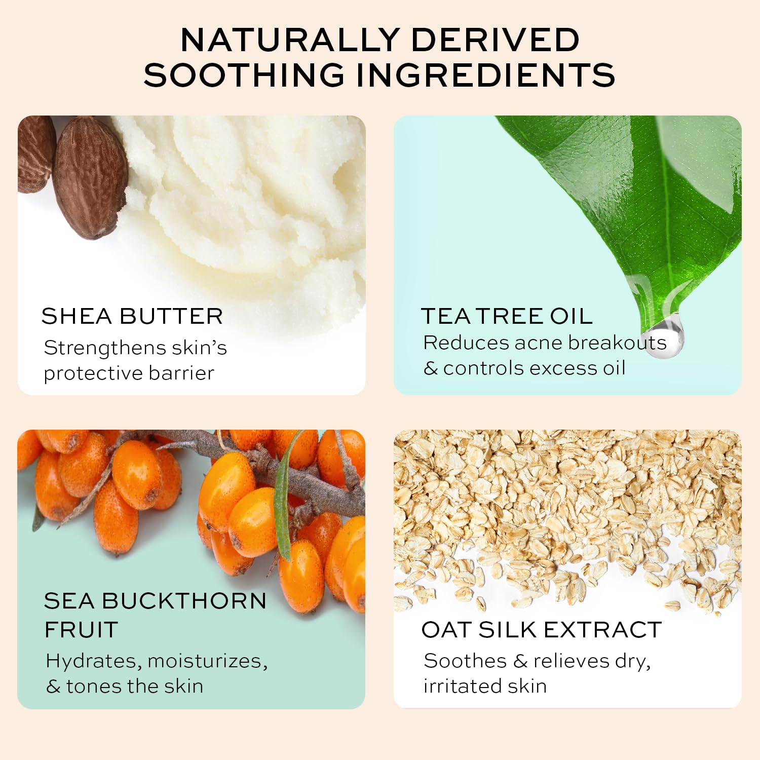 Skin Care for Teenage Boys and Girls - Teen Moisturizer for Face with Tea Tree - Organic Face Cream for Oily Skin - Daily Acne Treatment for Teenagers - Soothing Hyaluronic Acid Moisturizer