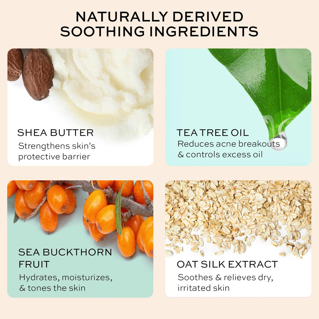 Skin Care for Teenage Boys and Girls - Teen Moisturizer for Face with Tea Tree - Organic Face Cream for Oily Skin - Daily Acne Treatment for Teenagers - Soothing Hyaluronic Acid Moisturizer